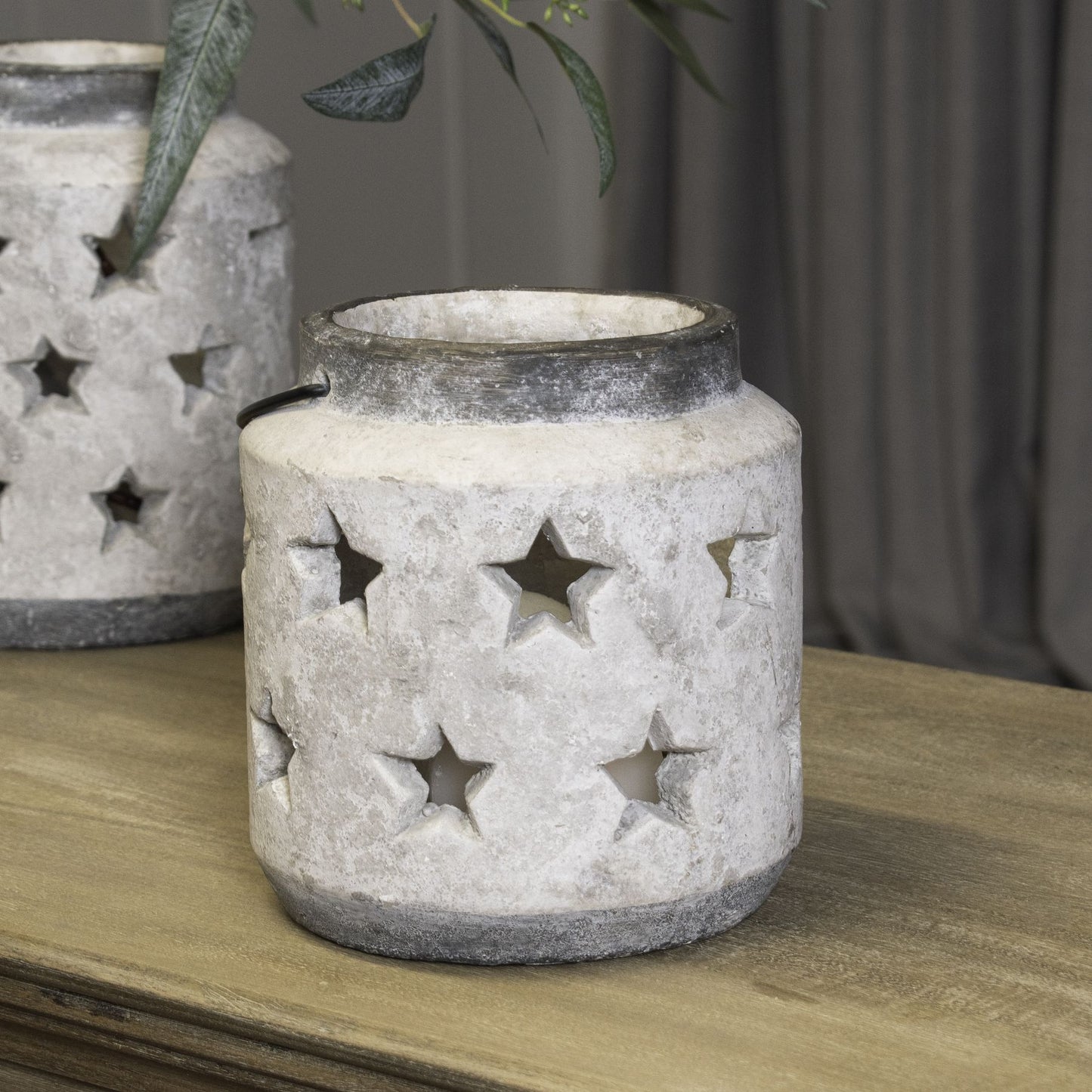 Bloomville Stone Star Lantern - Luxe Home Comforts
