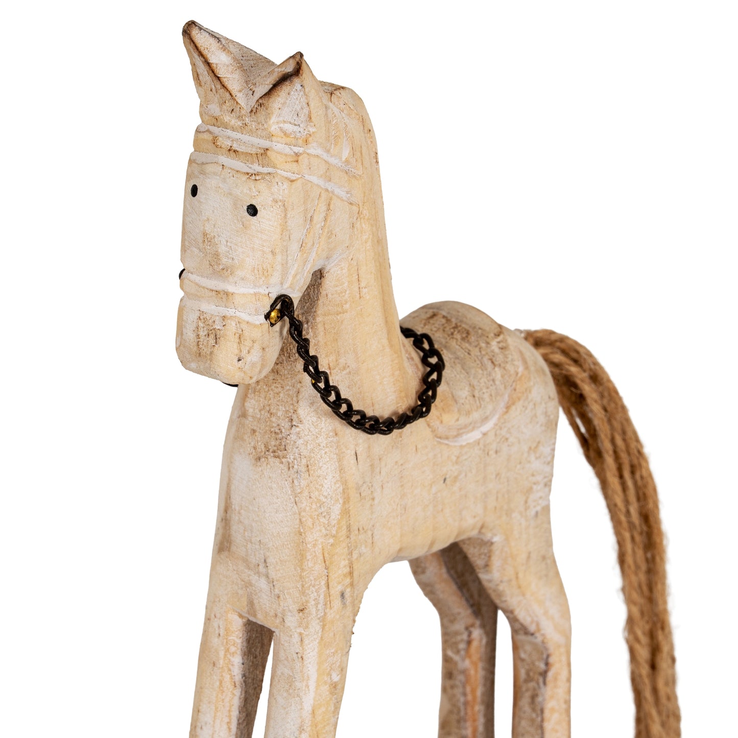 Natural Rustic Rocking Horse - Luxe Home Comforts