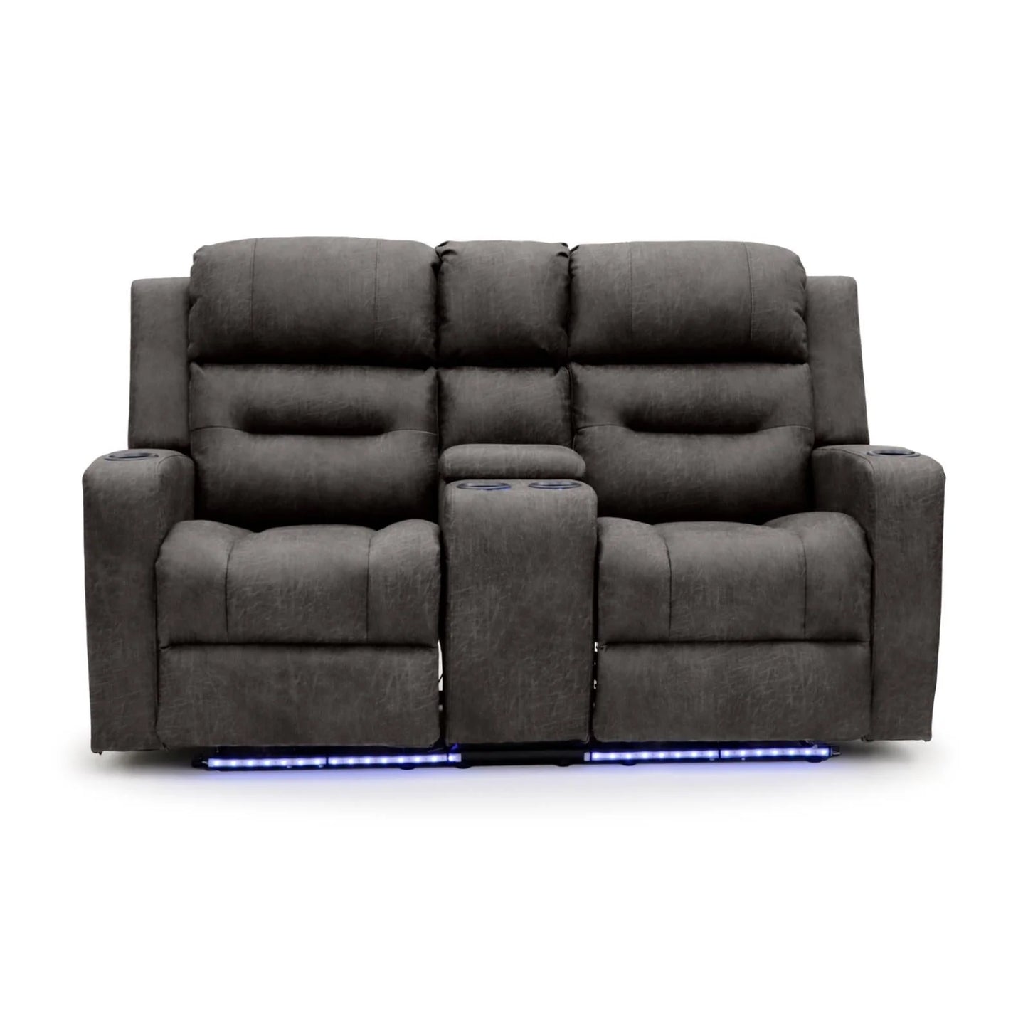 C-Love Tech Electric Recliner Brown 2 Seater Sofa