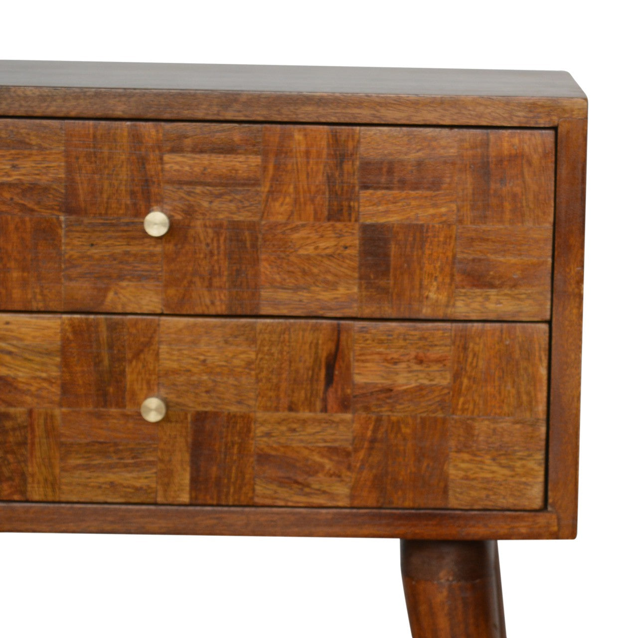 Varied Chestnut Bedside Table