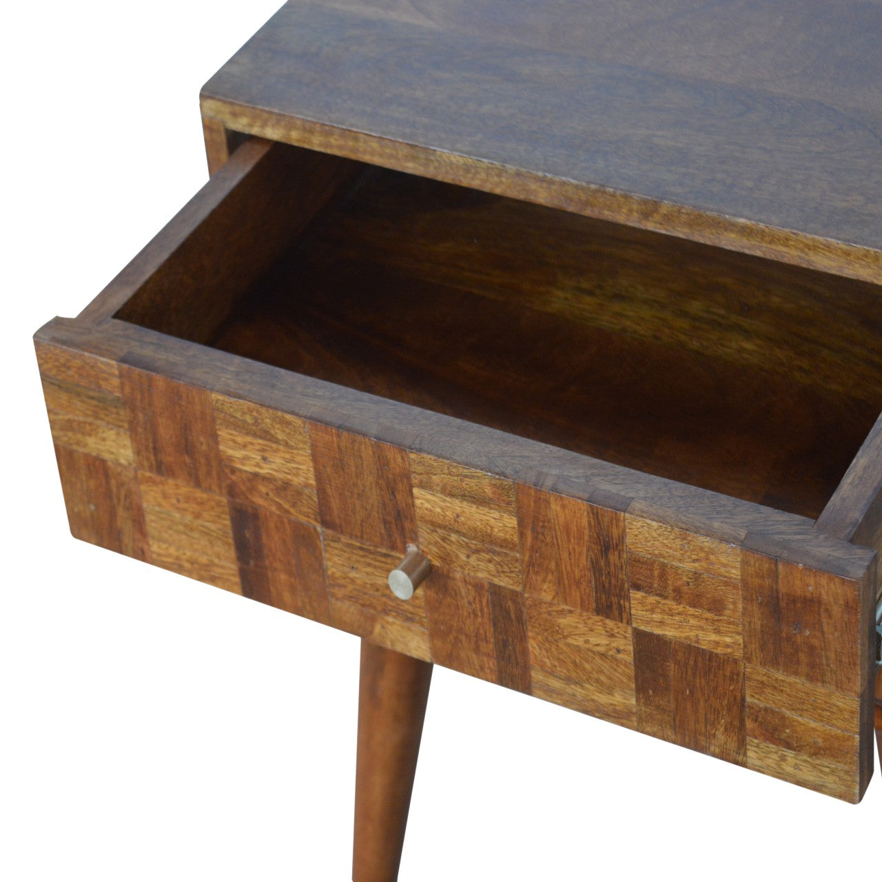Varied Chestnut Bedside Table