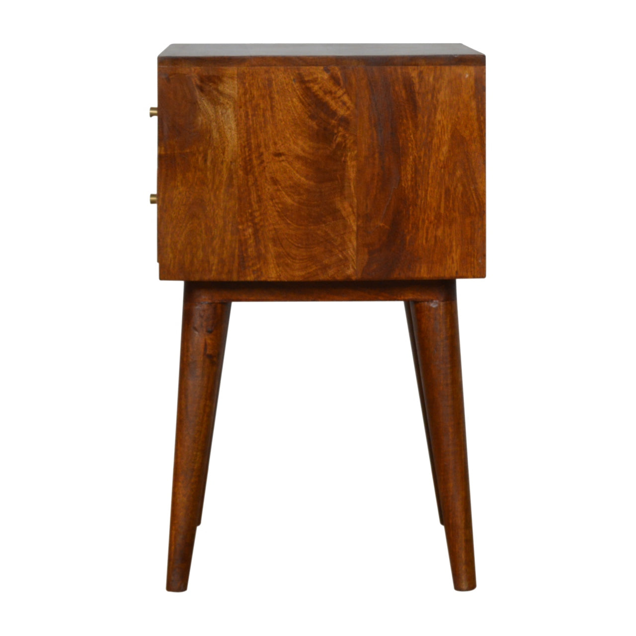 Varied Chestnut Bedside Table