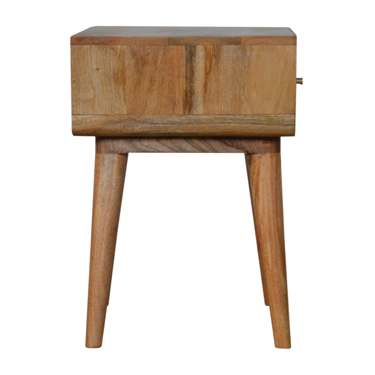 White Trape Bedside Table