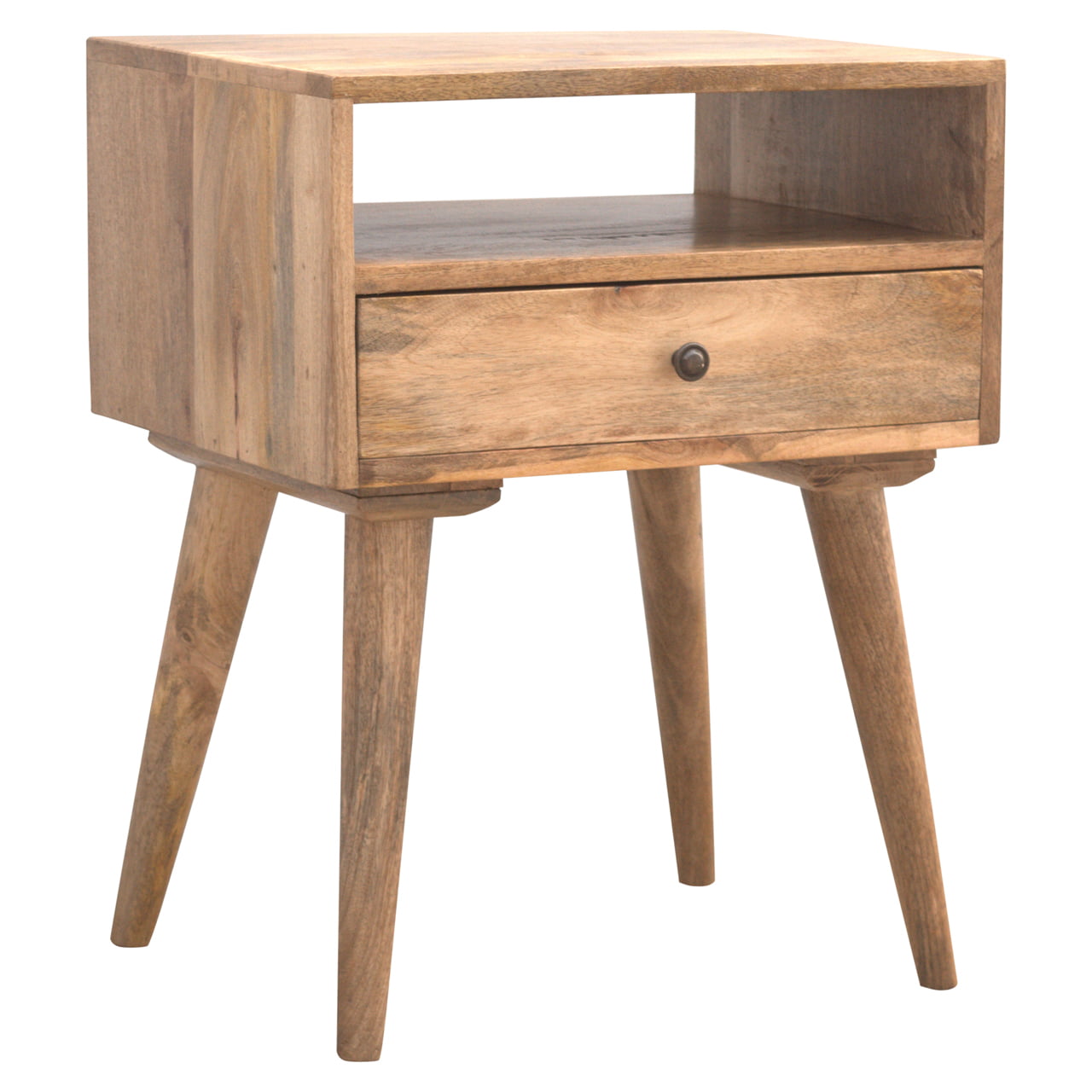 Modern Bedside Table with Open Slot