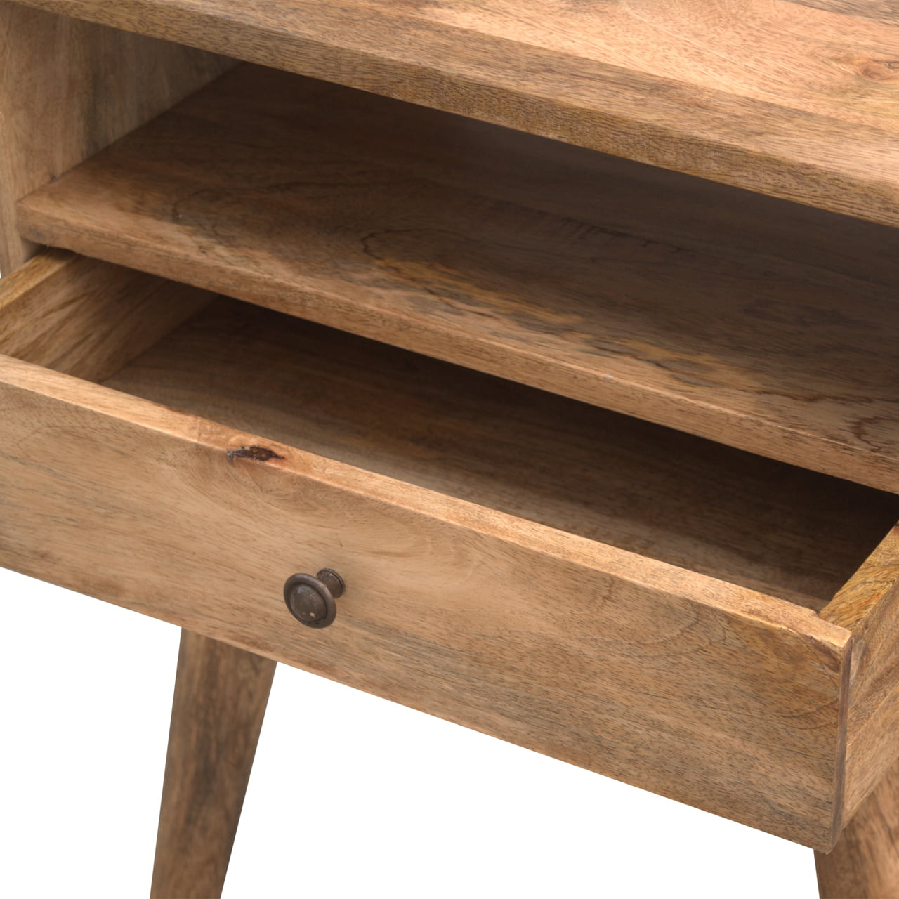 Modern Bedside Table with Open Slot