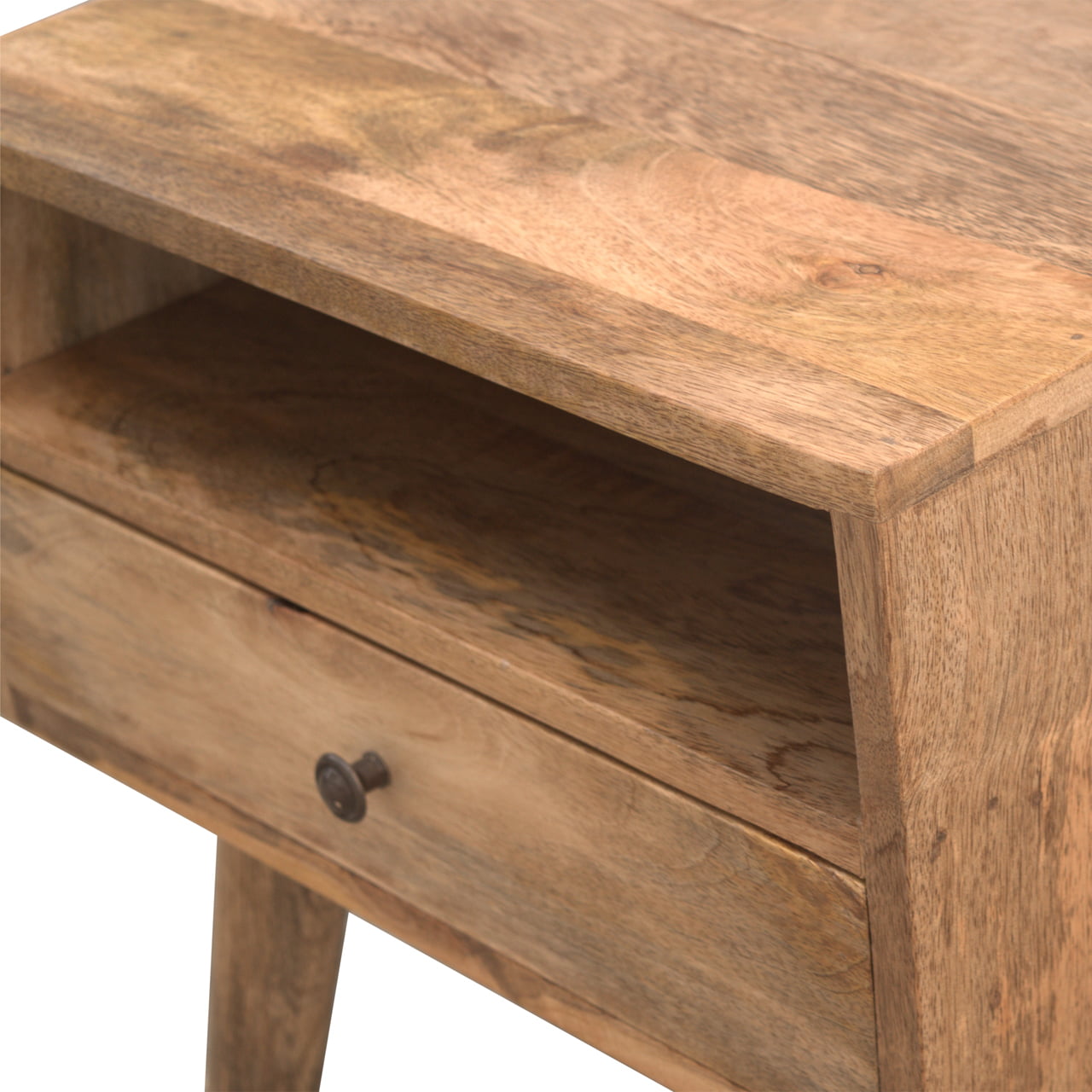 Modern Bedside Table with Open Slot