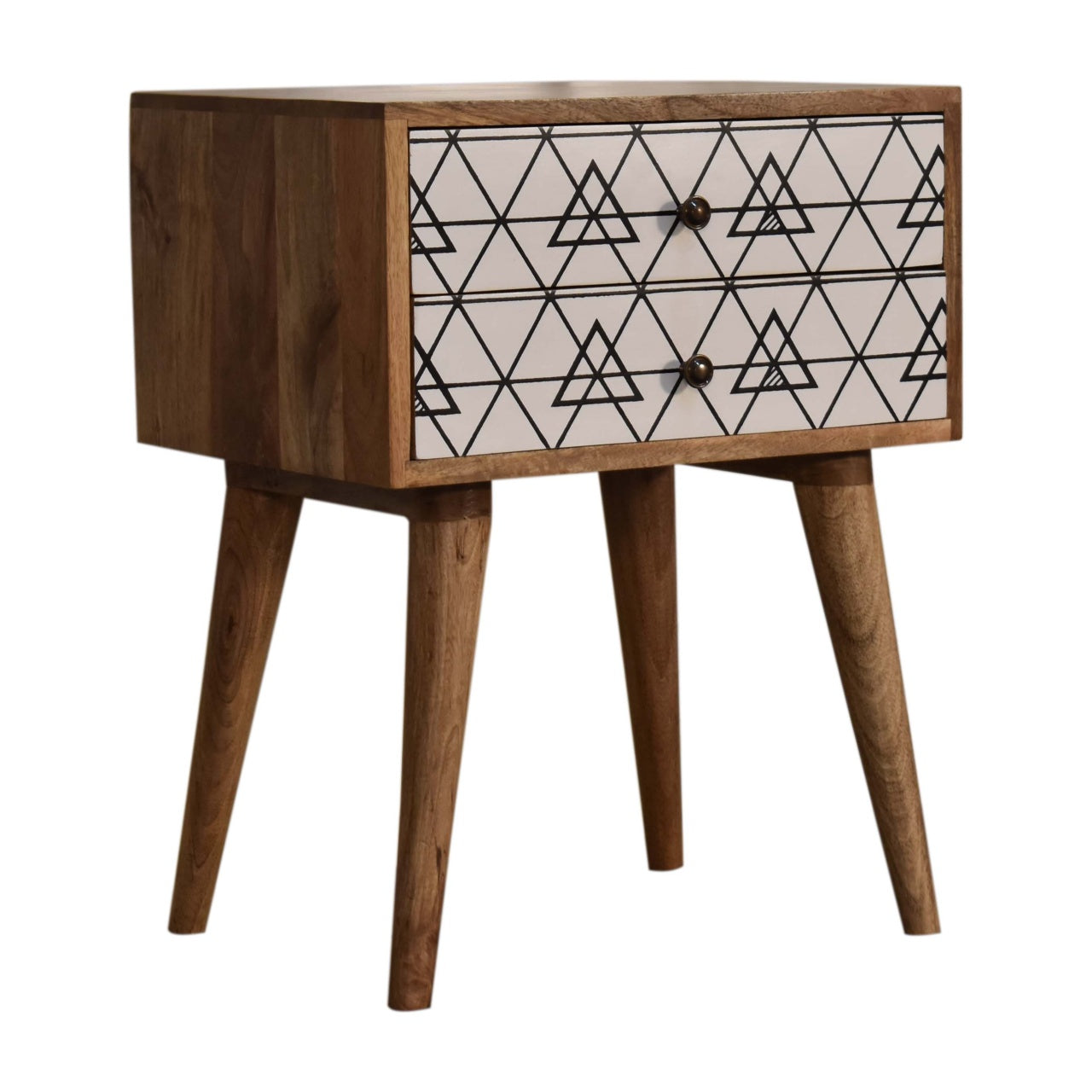 Triangular Printed Bedside Table