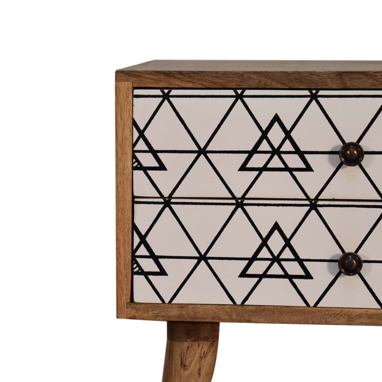 Triangular Printed Bedside Table