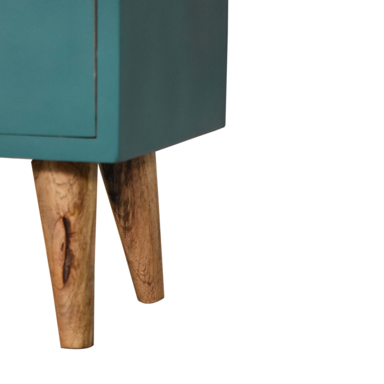 Teal Hand Painted Bedside Table