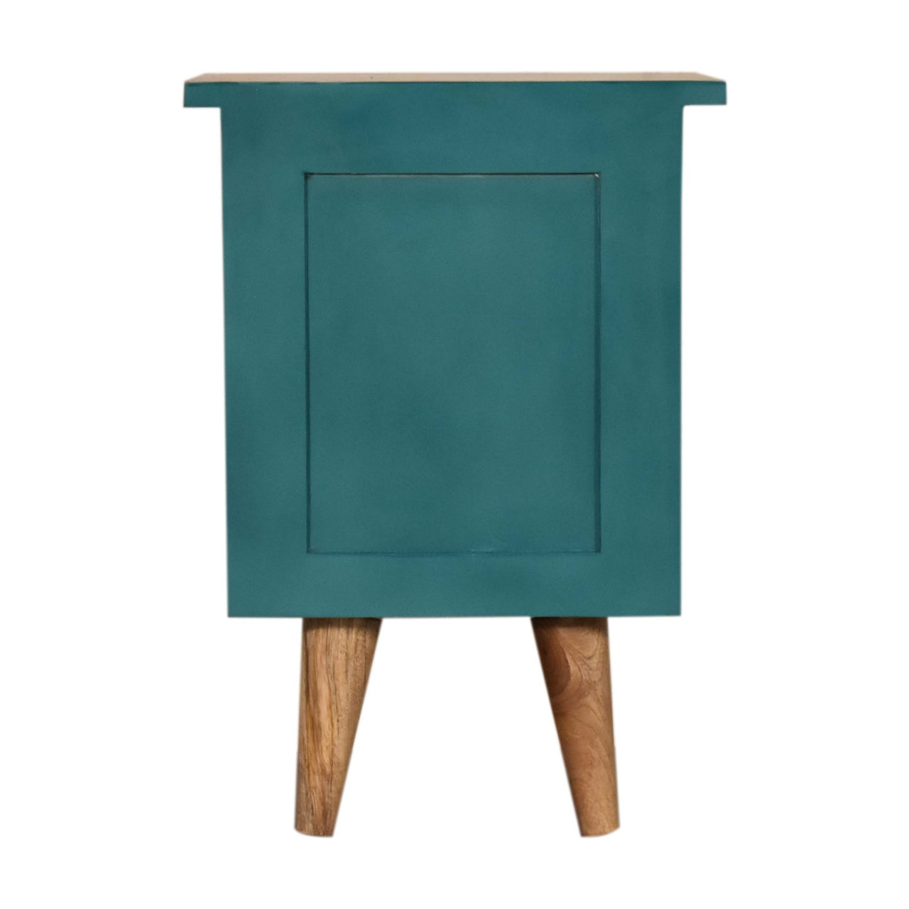Teal Hand Painted Bedside Table