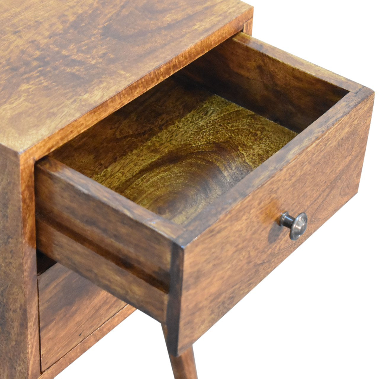 Mini 2 Drawer Chestnut Bedside Table