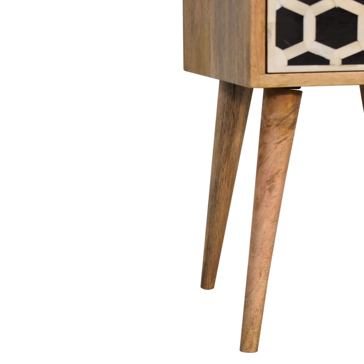 Mini Bone Inlay 2 Drawer Bedside Table