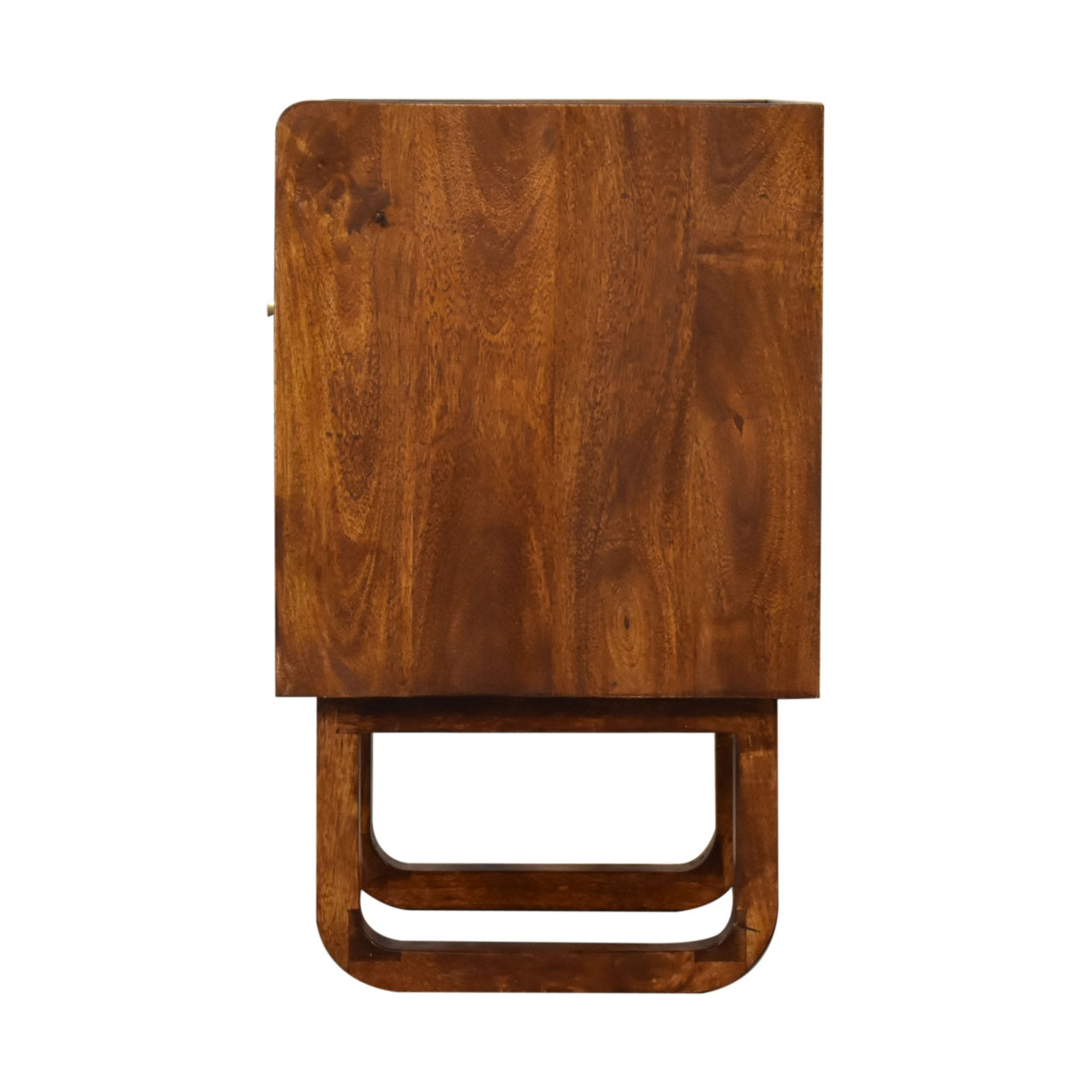 U-Chestnut Sunrise Open Bedside Table