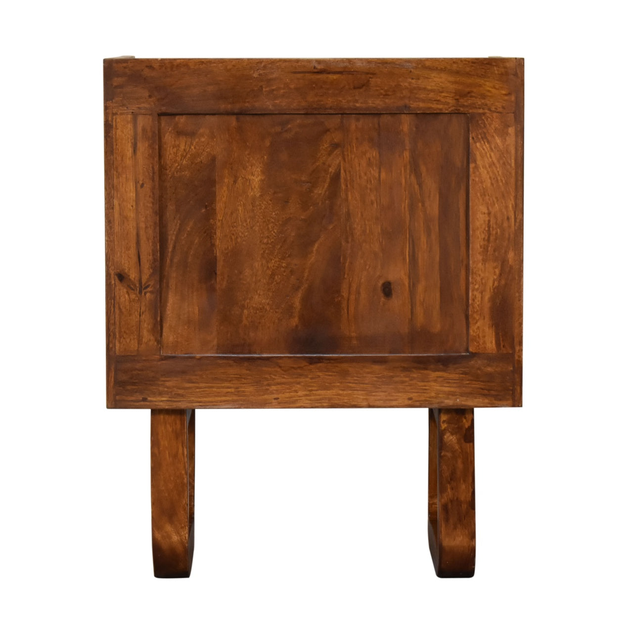 U-Chestnut Sunrise Open Bedside Table