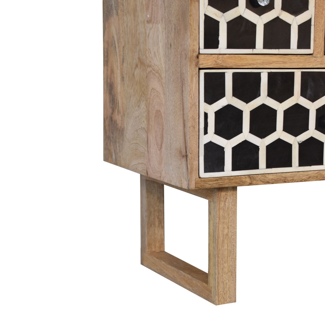 U-Shape Bone Inlay Chest of Drawers