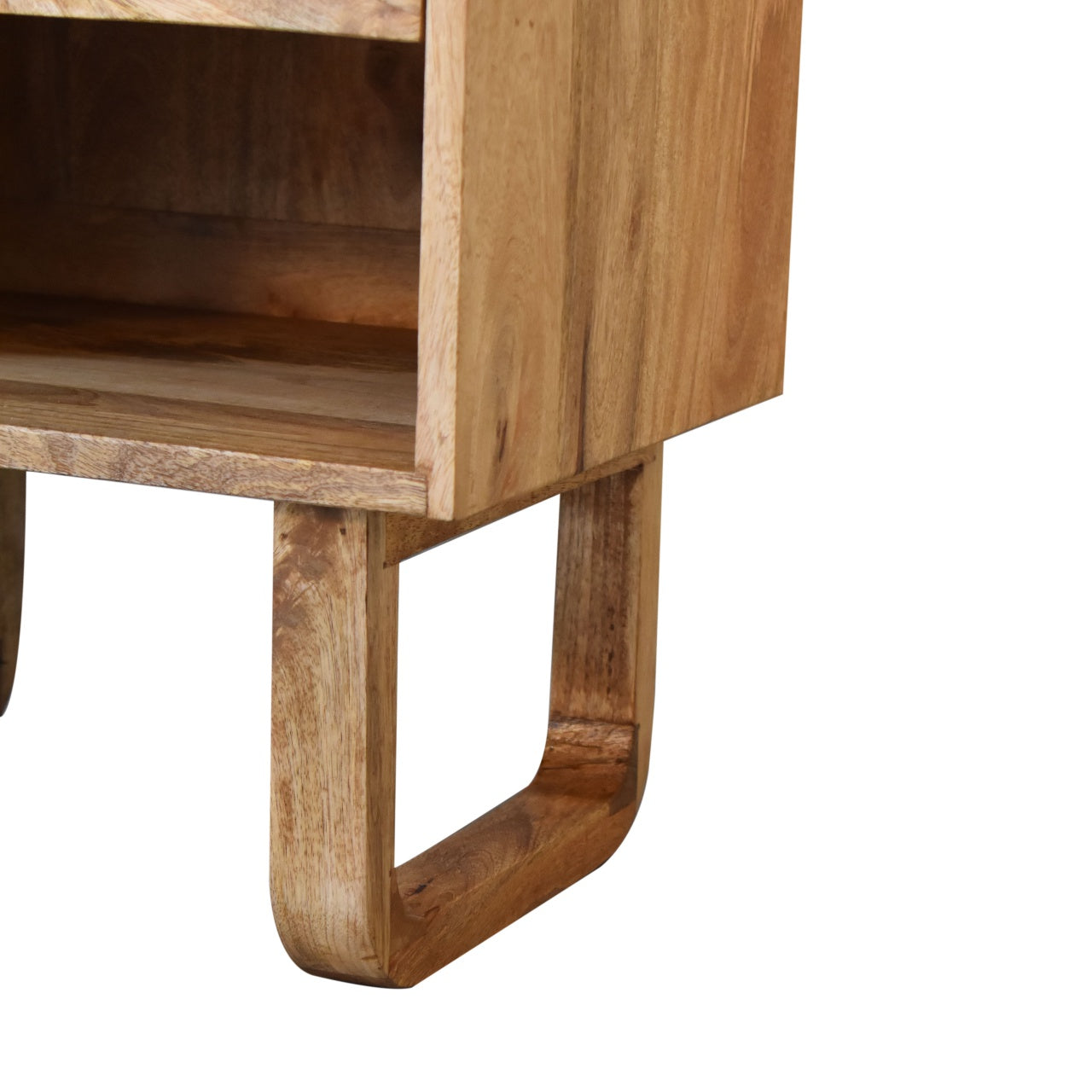 U-Shape Sunrise Open Slot Bedside Table