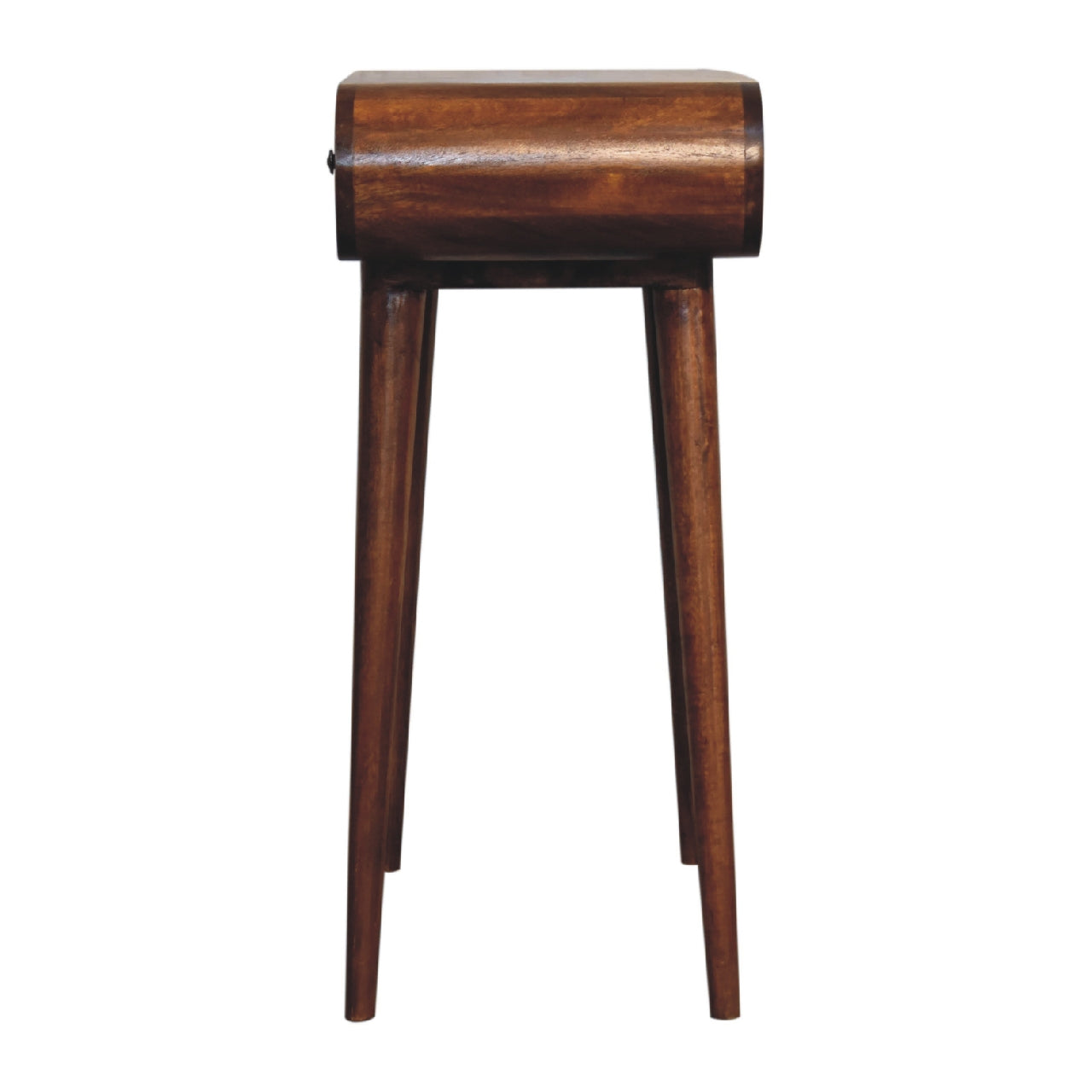 Mini Round Chestnut Fold Dressing Table