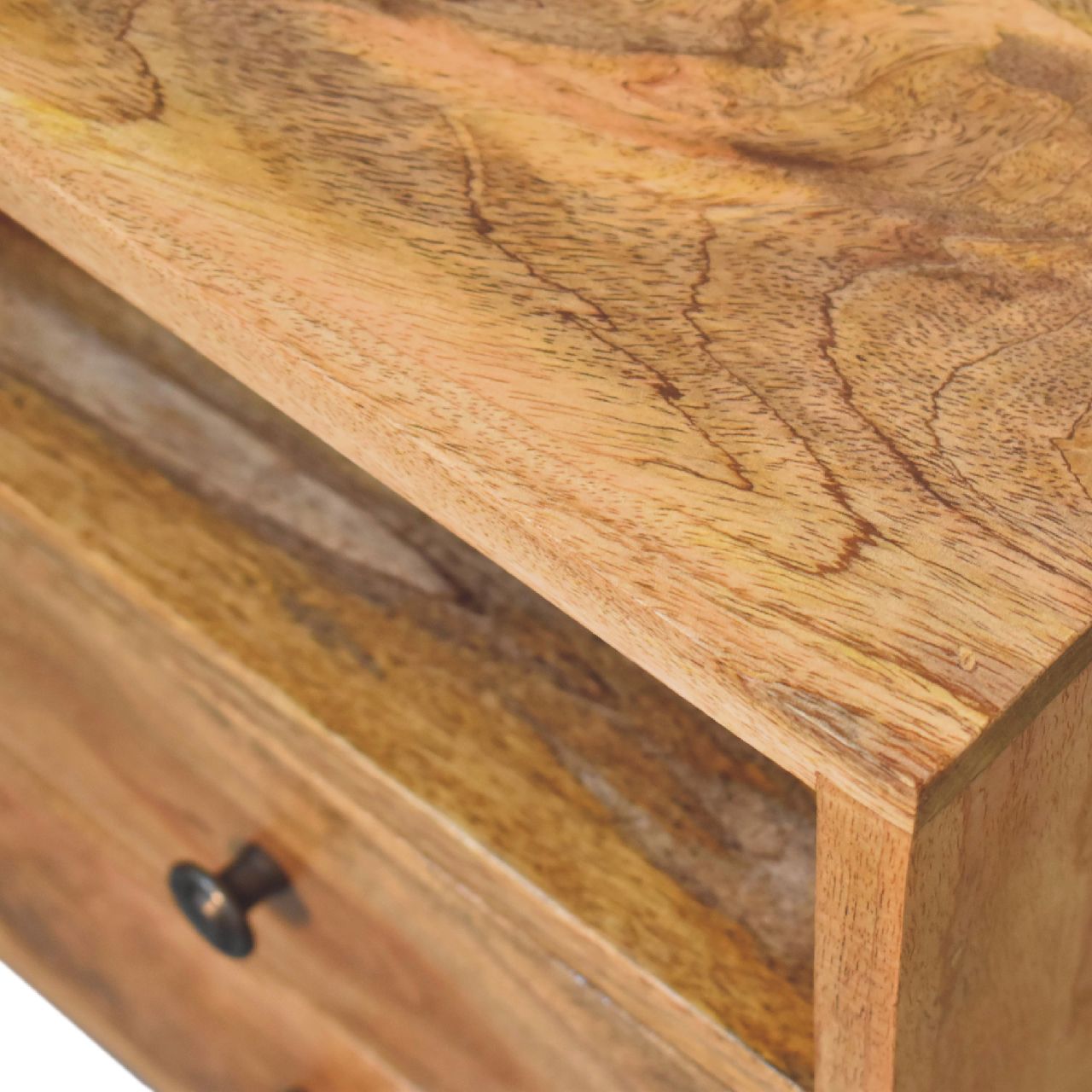 Mini Oak-ish Classic Open Bedside Table
