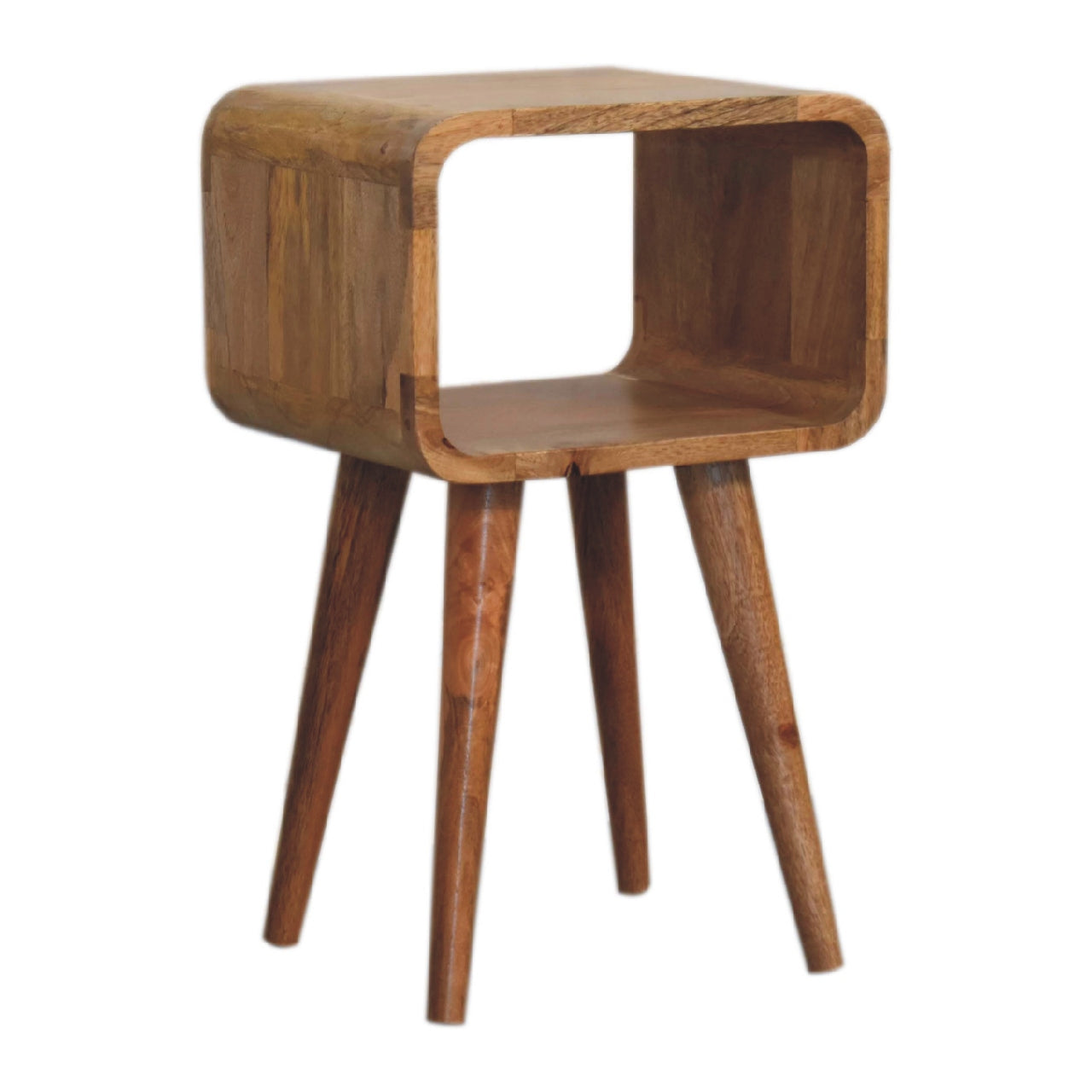 Mini Curved Open Bedside Table