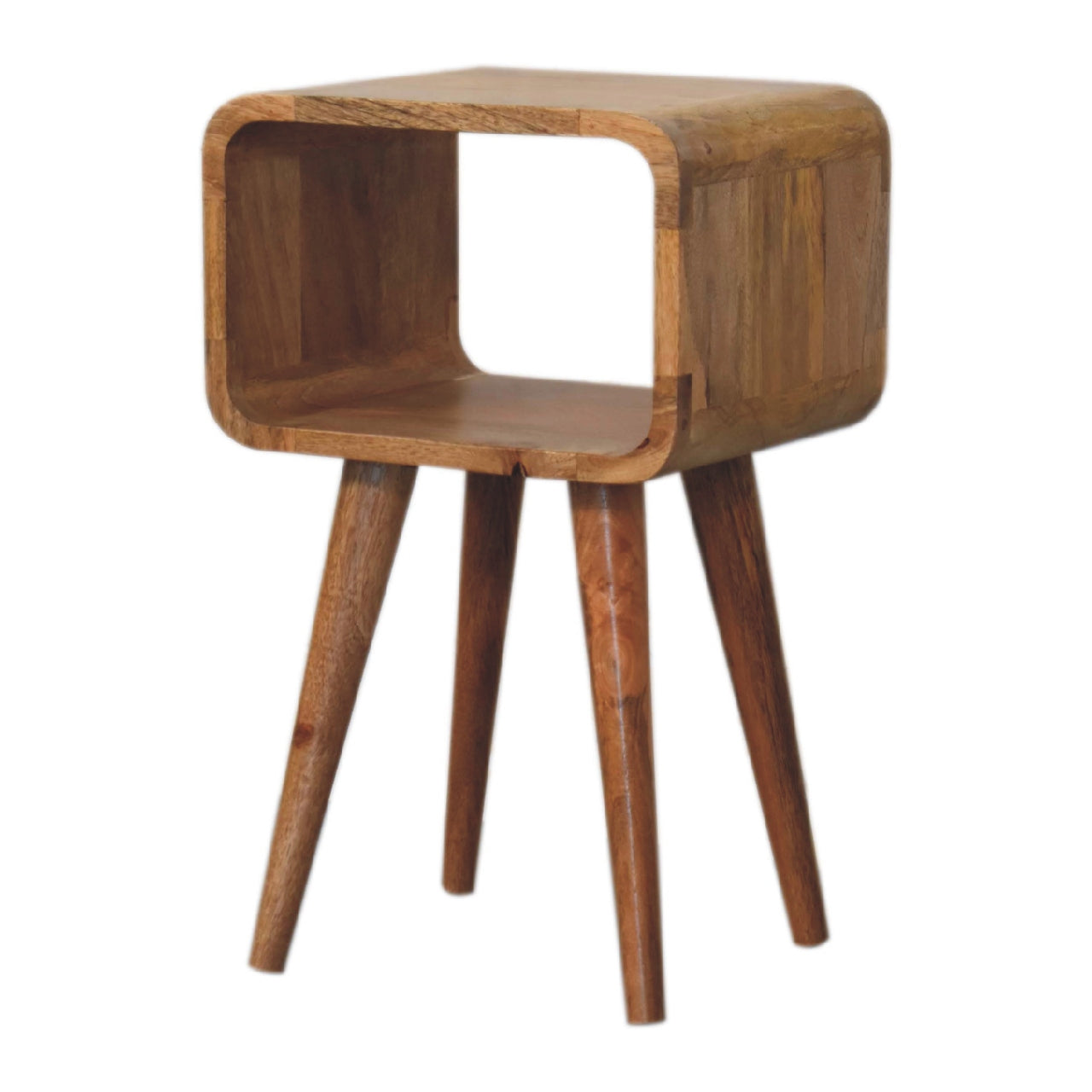 Mini Curved Open Bedside Table
