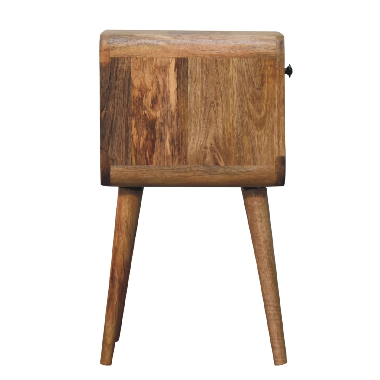 Mini Oak-ish Curve Lower Bedside Table