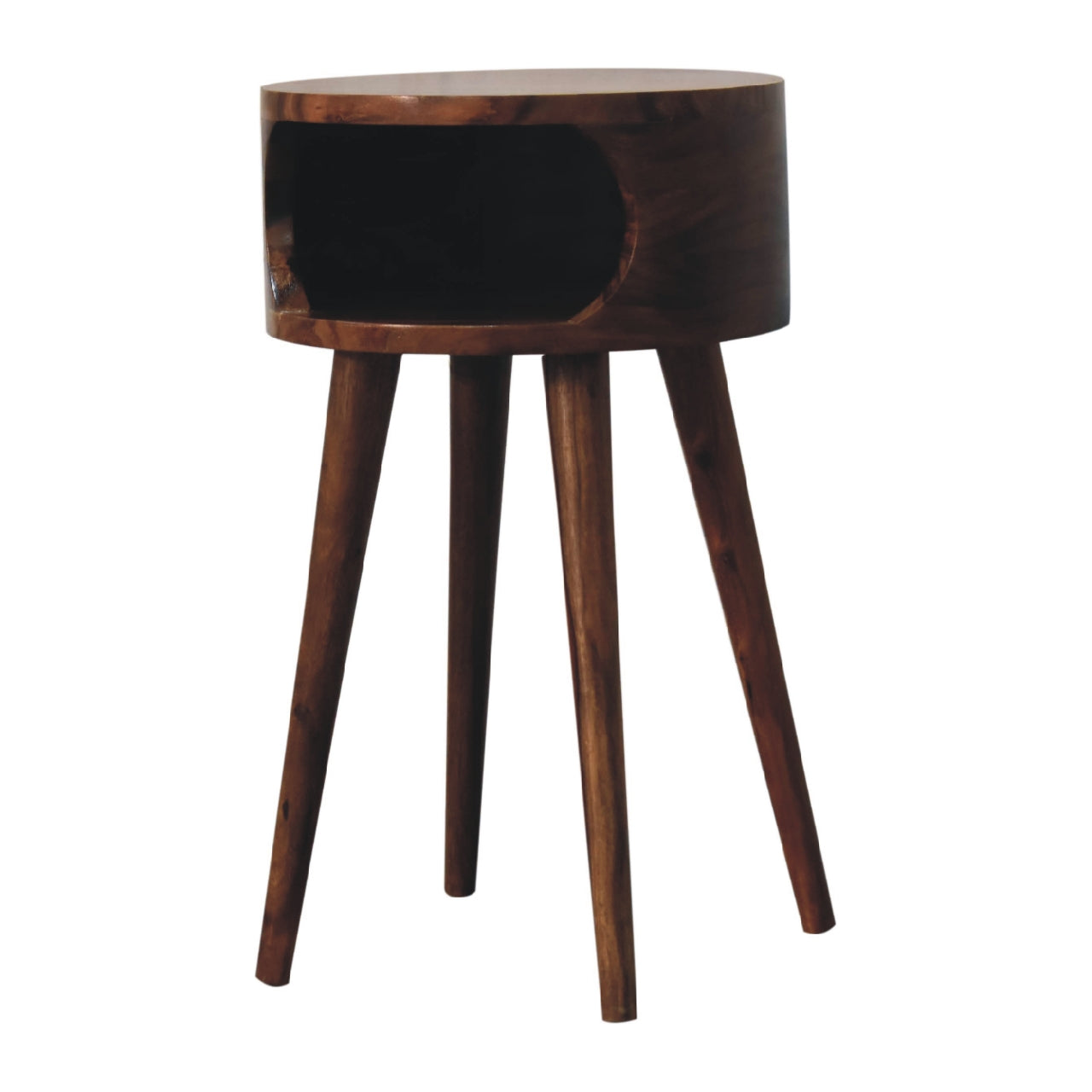 Alina Open Honey Bedside Table