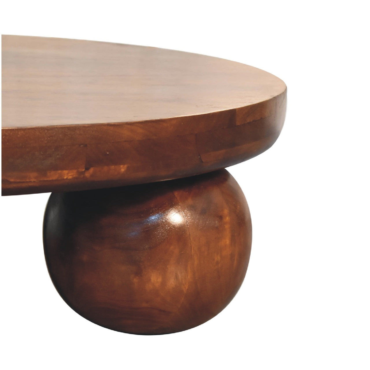 Chestnut Central Ball Coffee Table