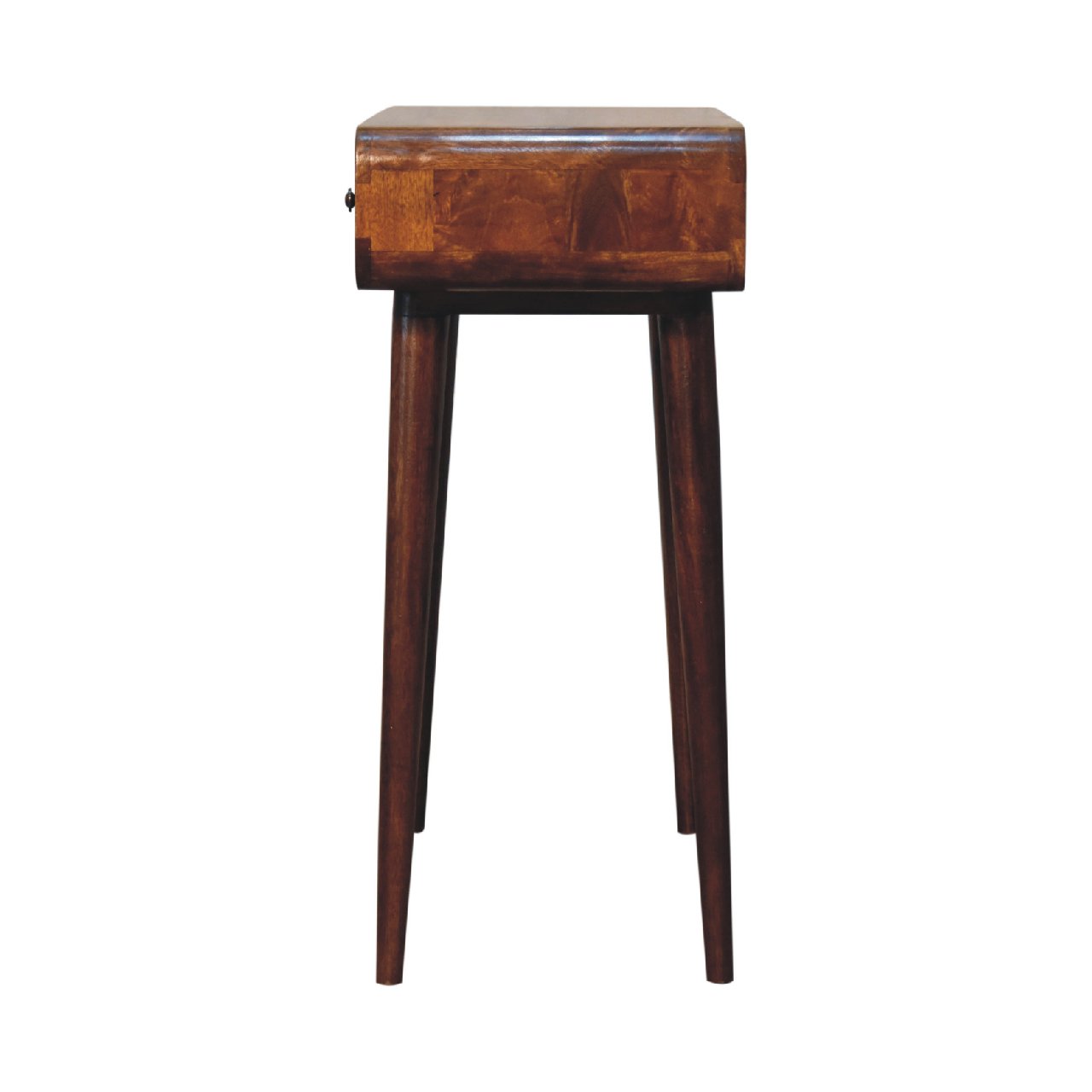 Chestnut Curved Console Table
