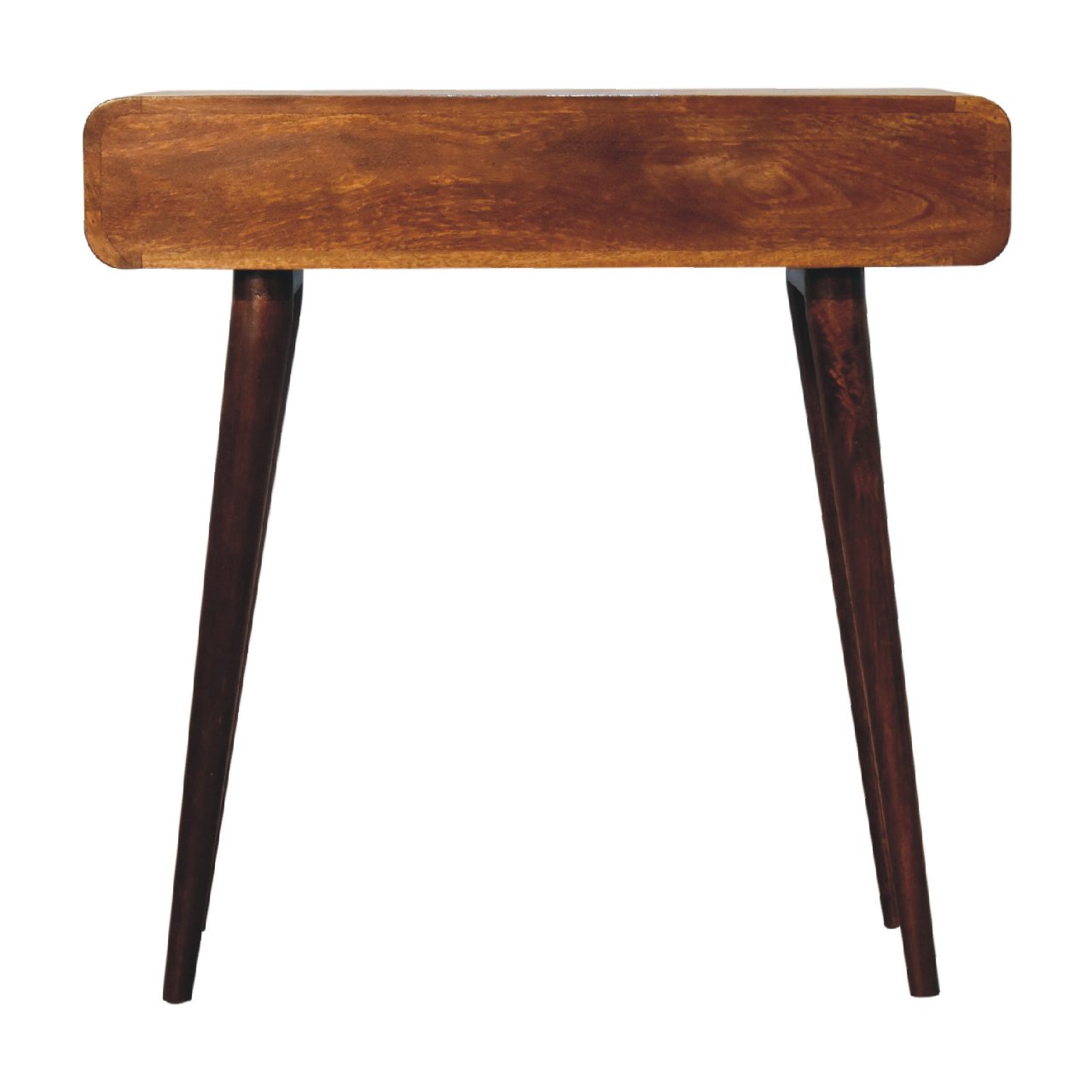 Chestnut Curved Console Table