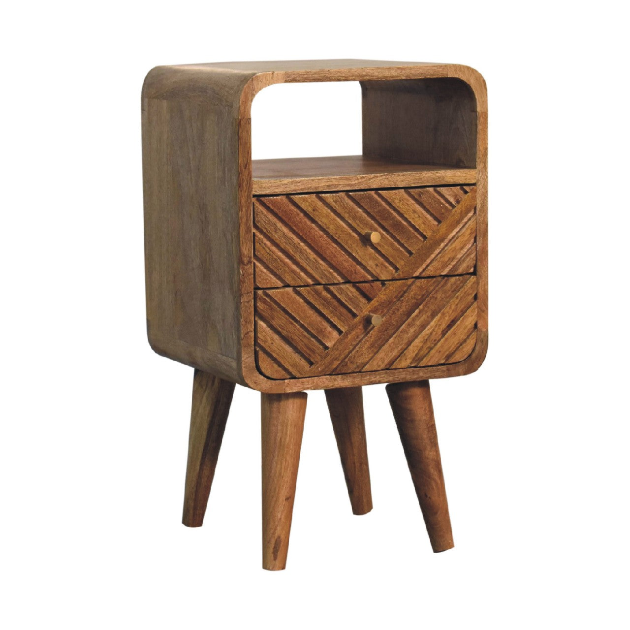 Mini Lille Curved Bedside Table