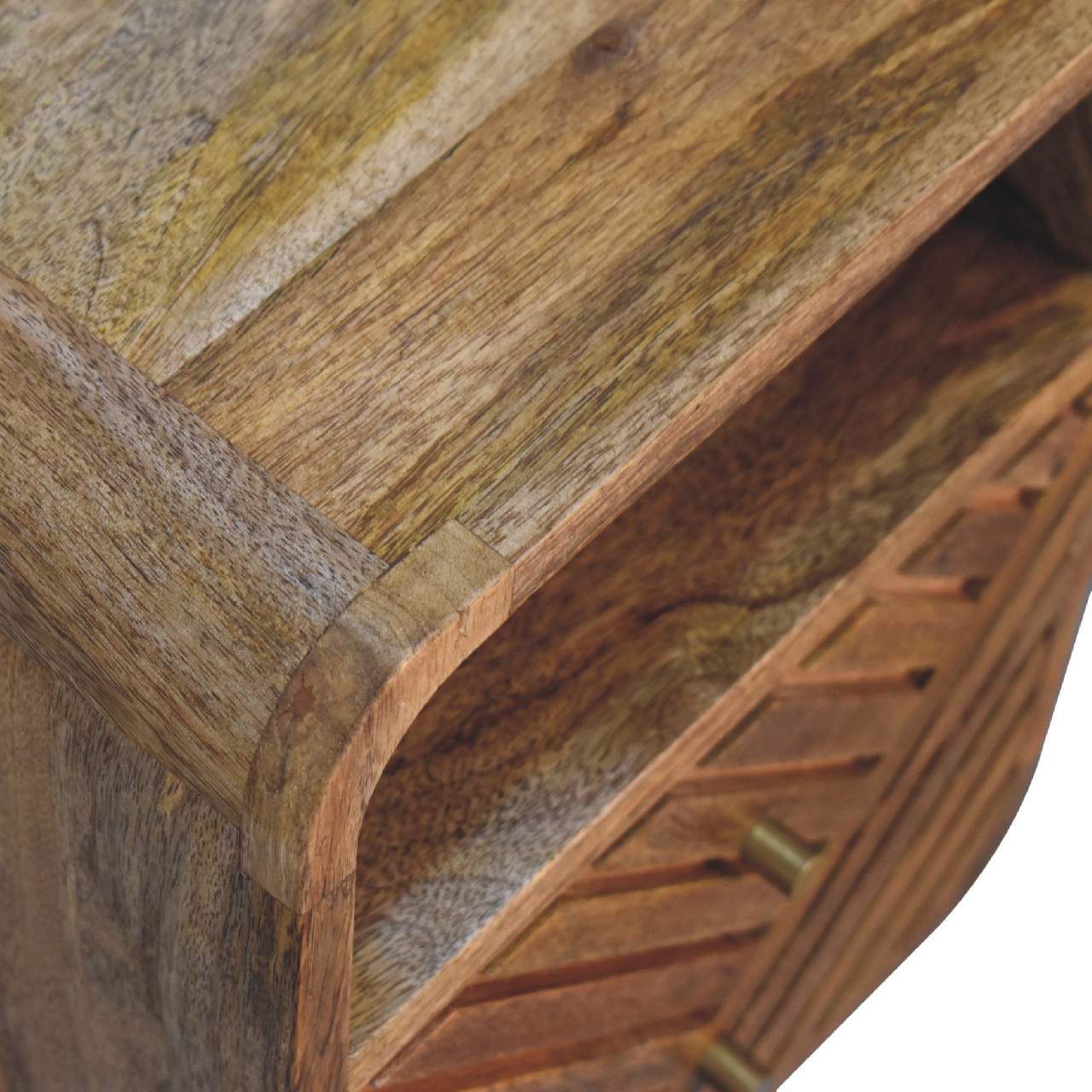 Mini Lille Curved Bedside Table