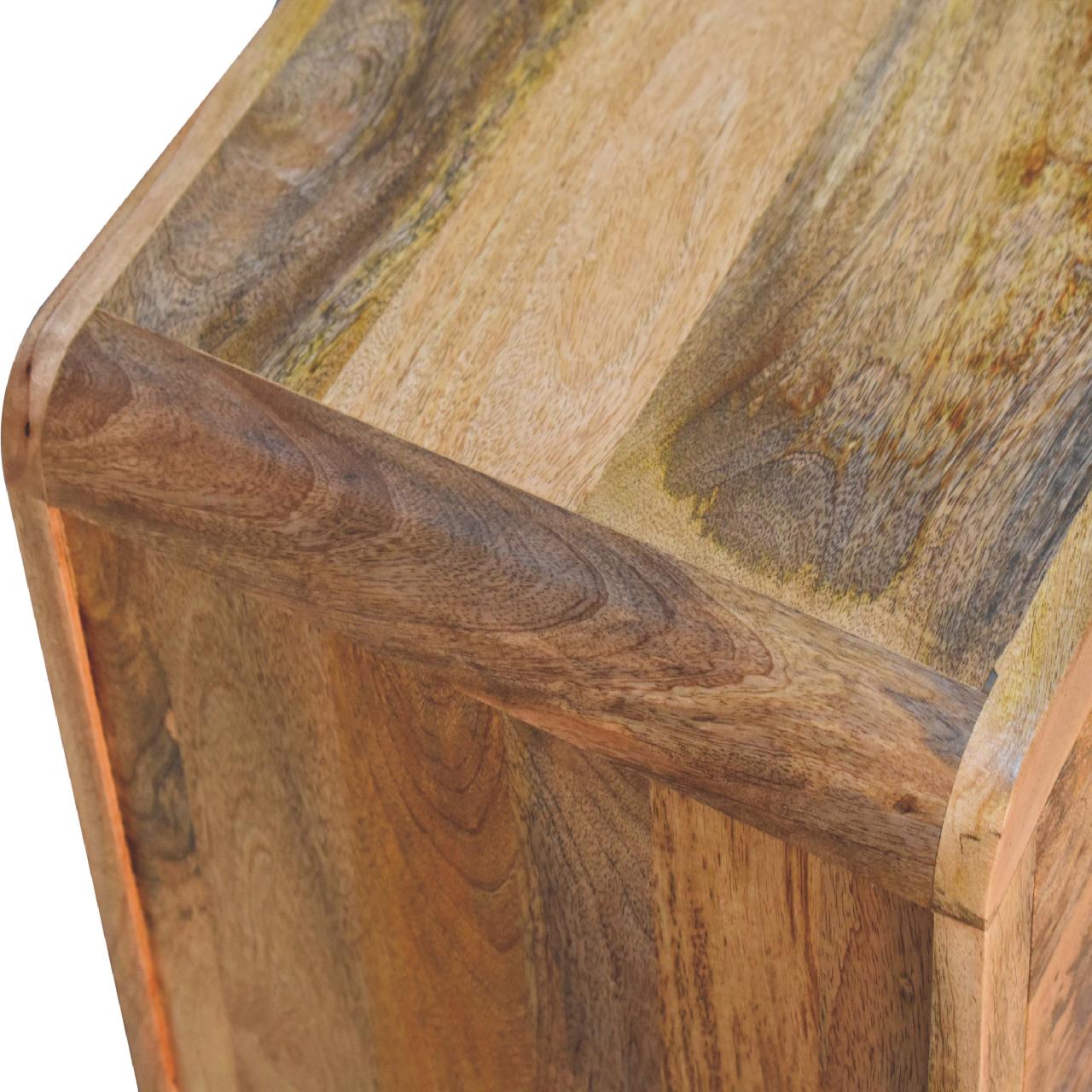 Aspen Oak-ish 3 Drawer Bedside Table