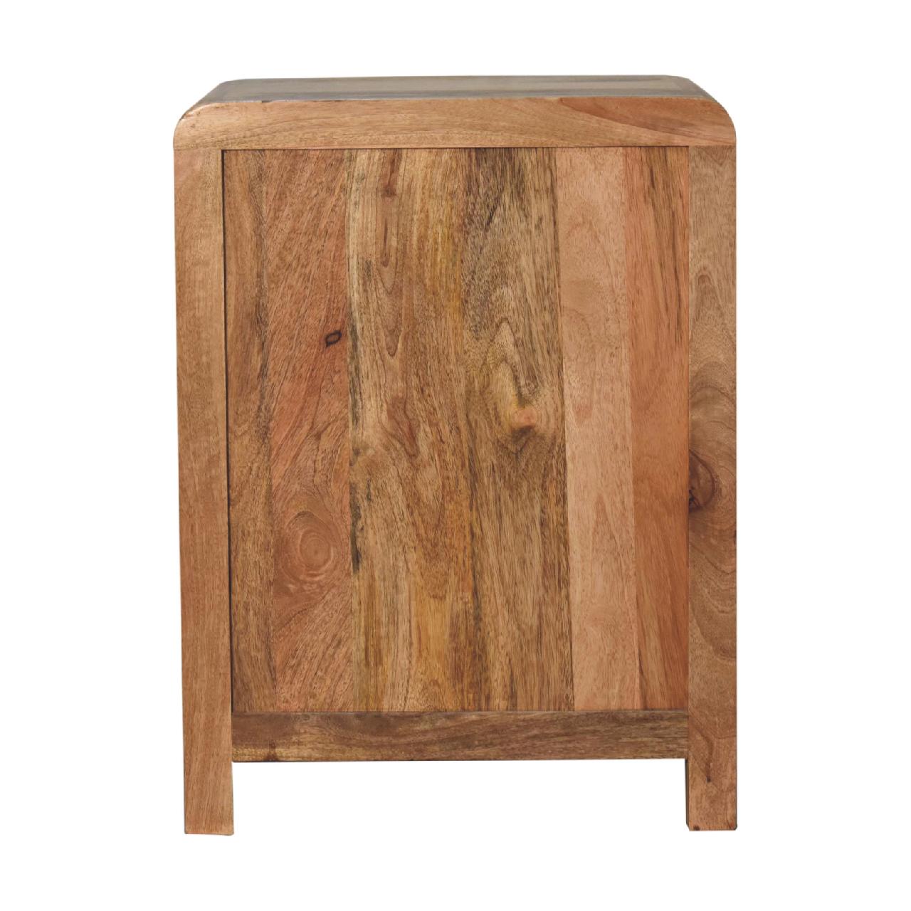 Aspen Oak-ish 3 Drawer Bedside Table