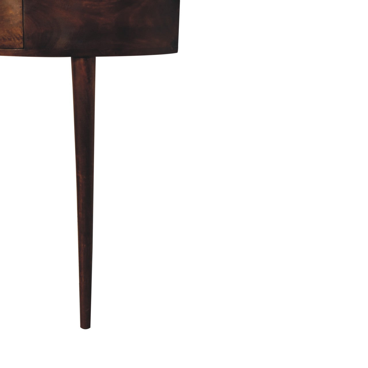 Backless Mounted Chestnut Console Table