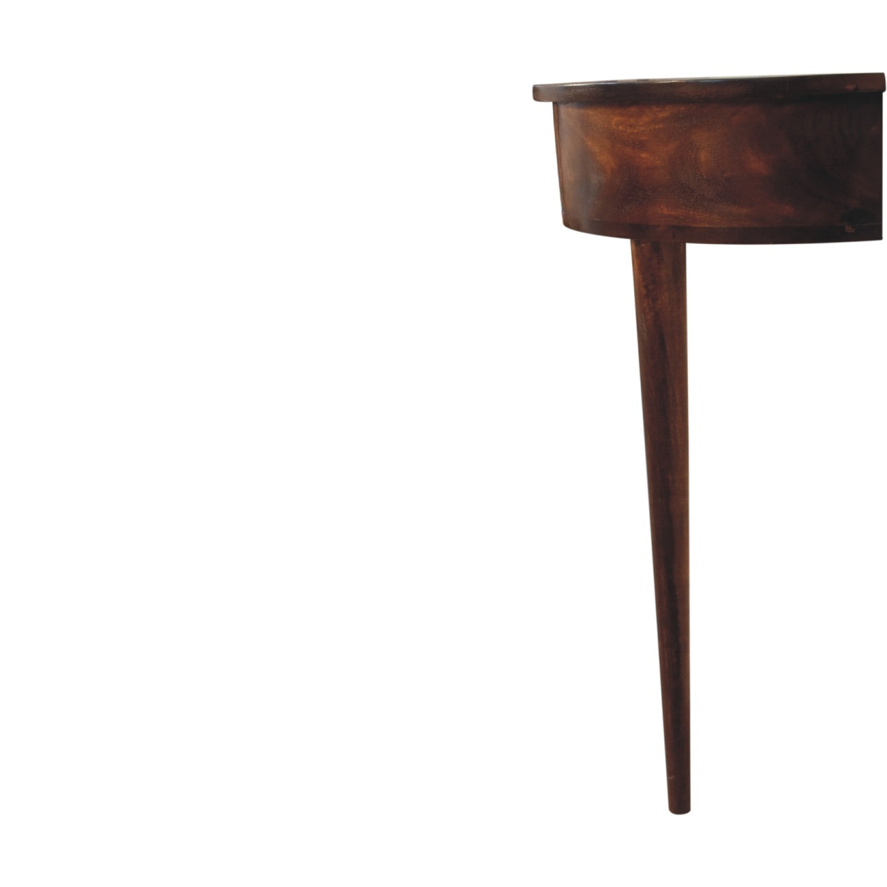 Backless Mounted Chestnut Console Table