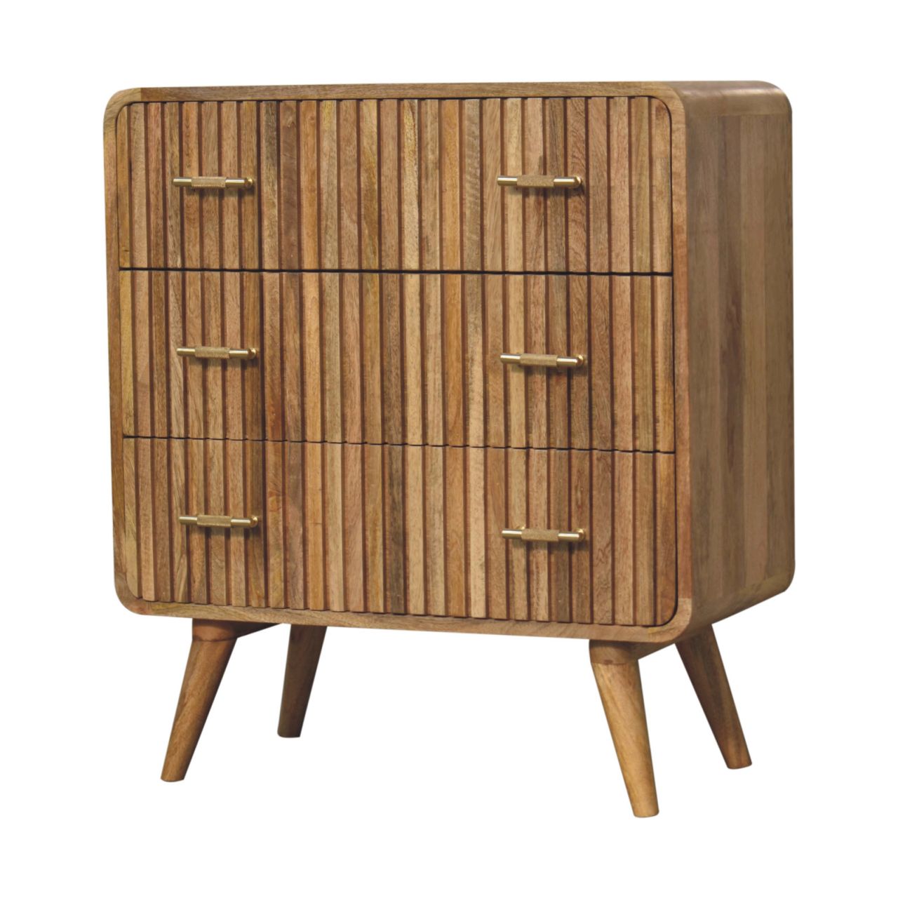 T-bar Ridged Chest Of Drawers