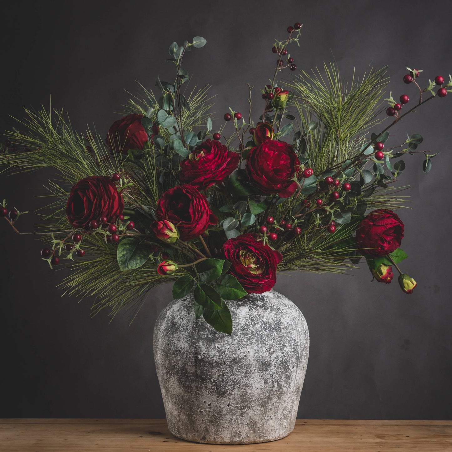 Aged Stone Ceramic Vase - Luxe Home Comforts