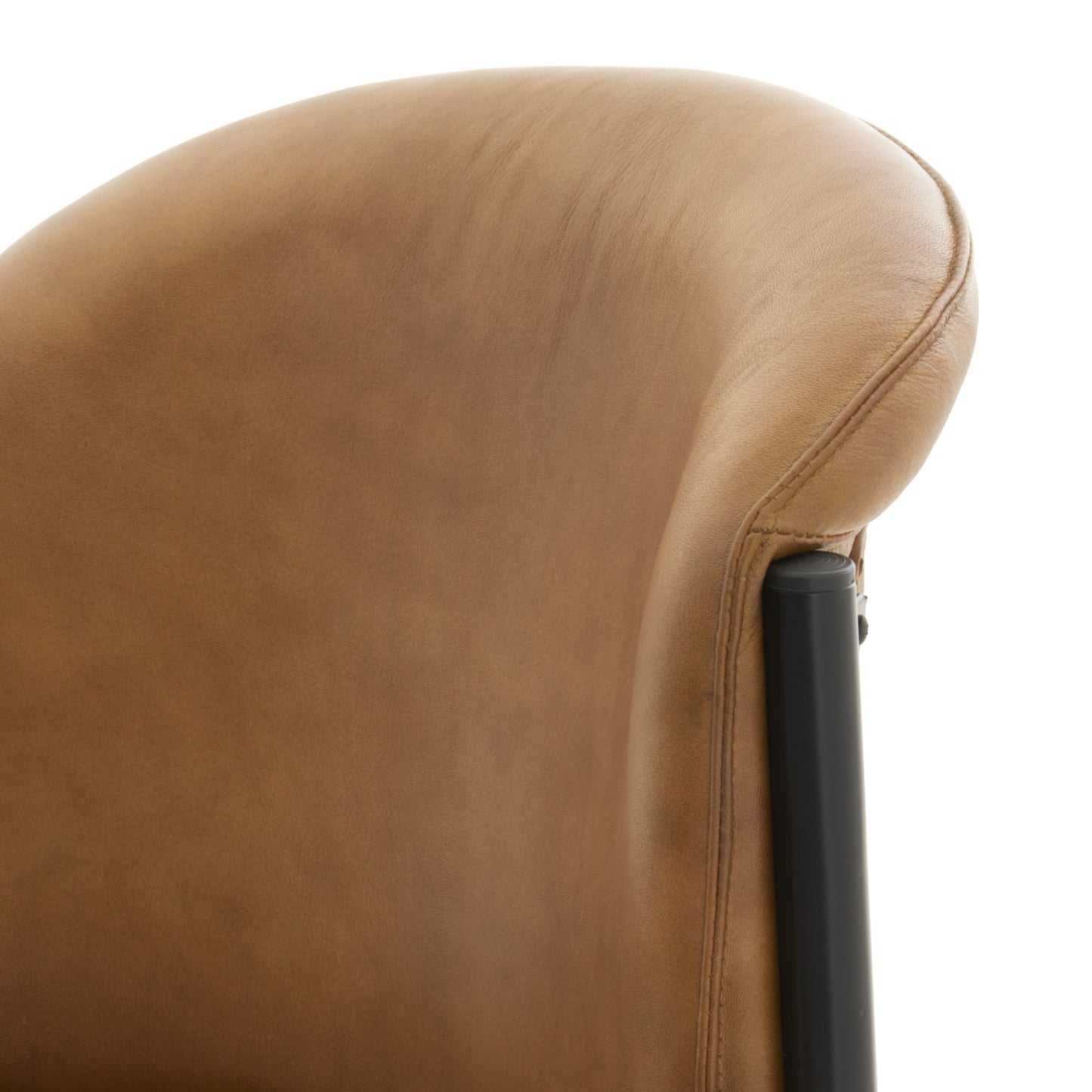Billy Leather Curved Dining Chair - Luxe Home Comforts