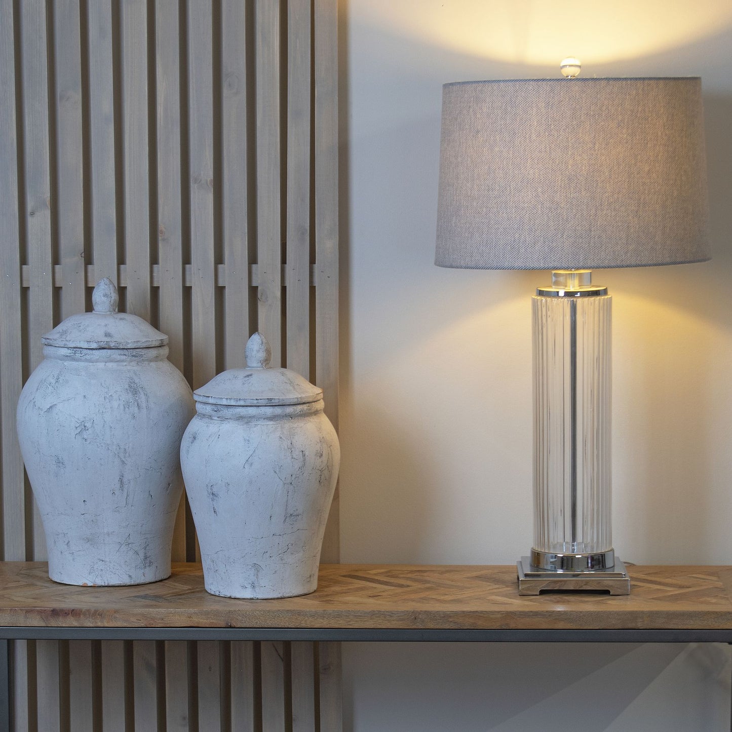 Bloomville Stone Ginger Jar - Luxe Home Comforts