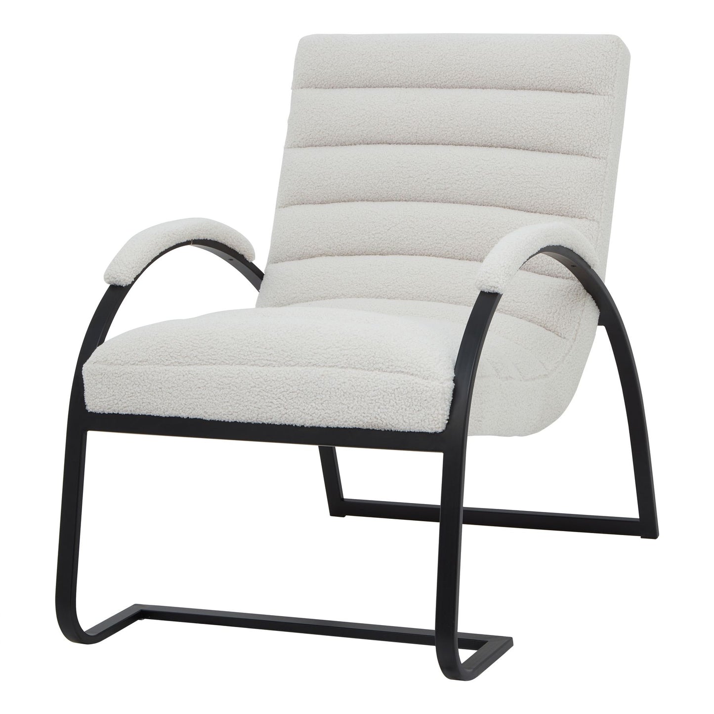 Boucle Ribbed Ark Chair - Luxe Home Comforts