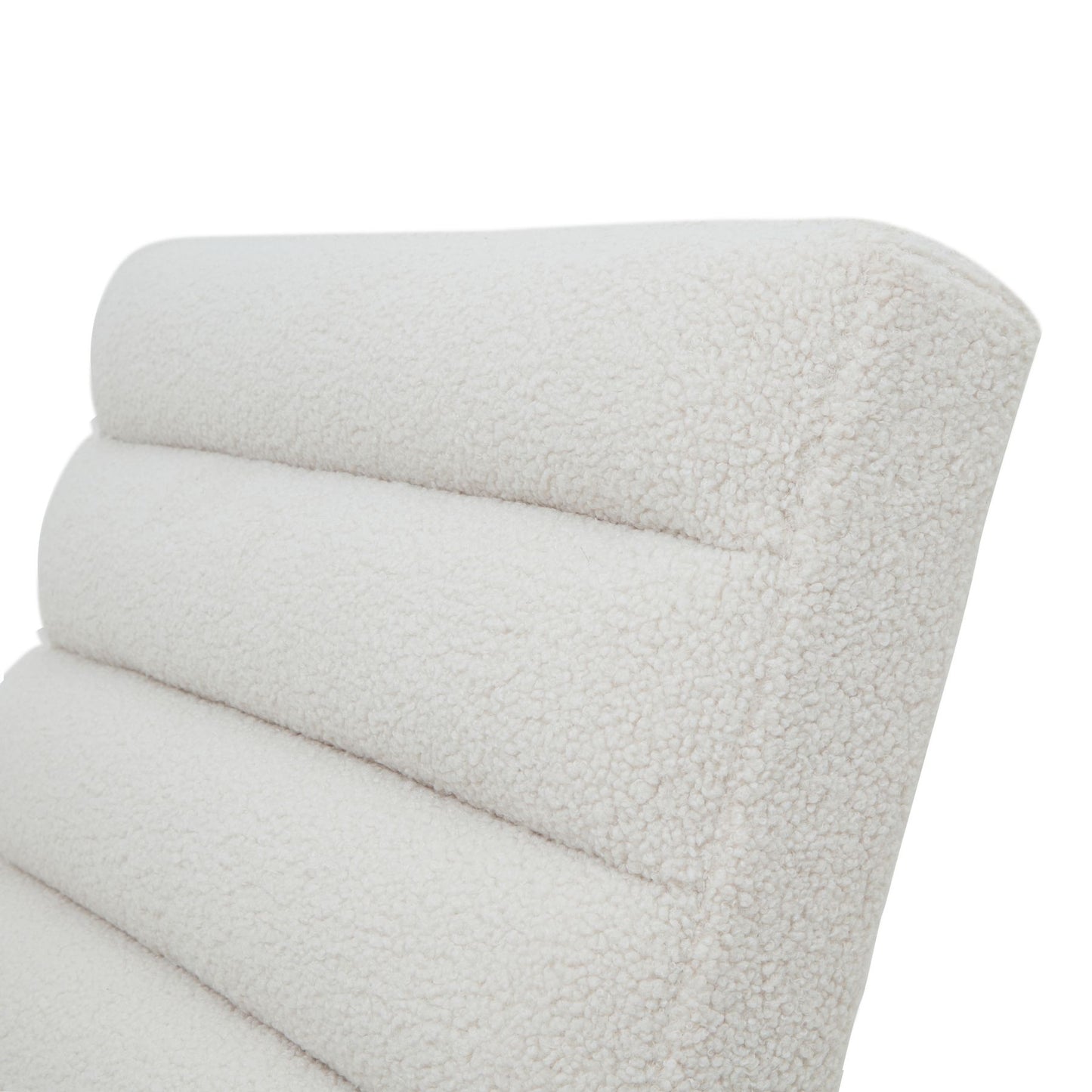 Boucle Ribbed Ark Chair - Luxe Home Comforts