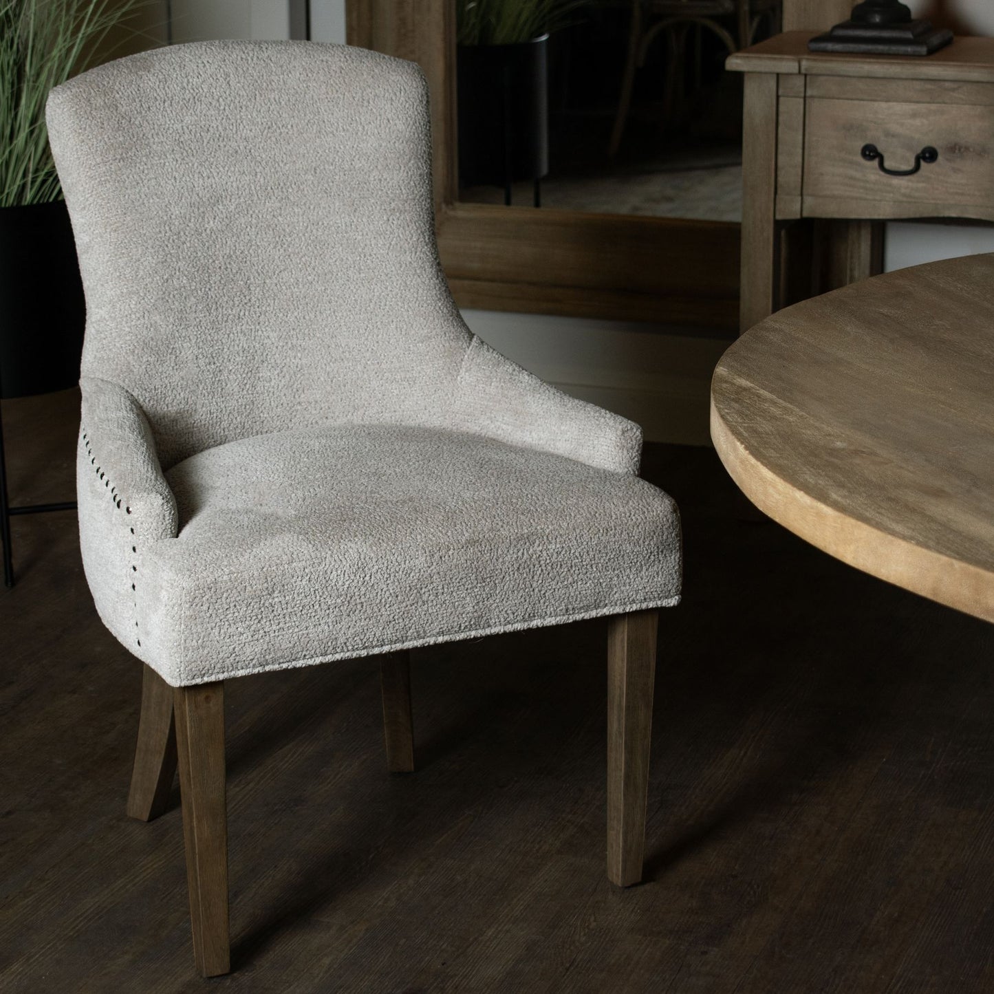 Brockham Taupe Dining Chair - Luxe Home Comforts