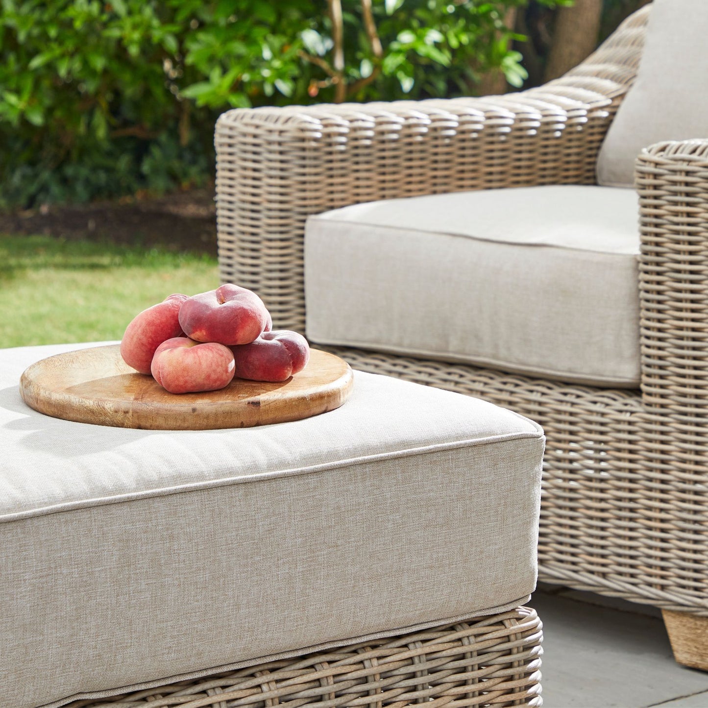 Capri Collection Outdoor Foot Stool - Luxe Home Comforts