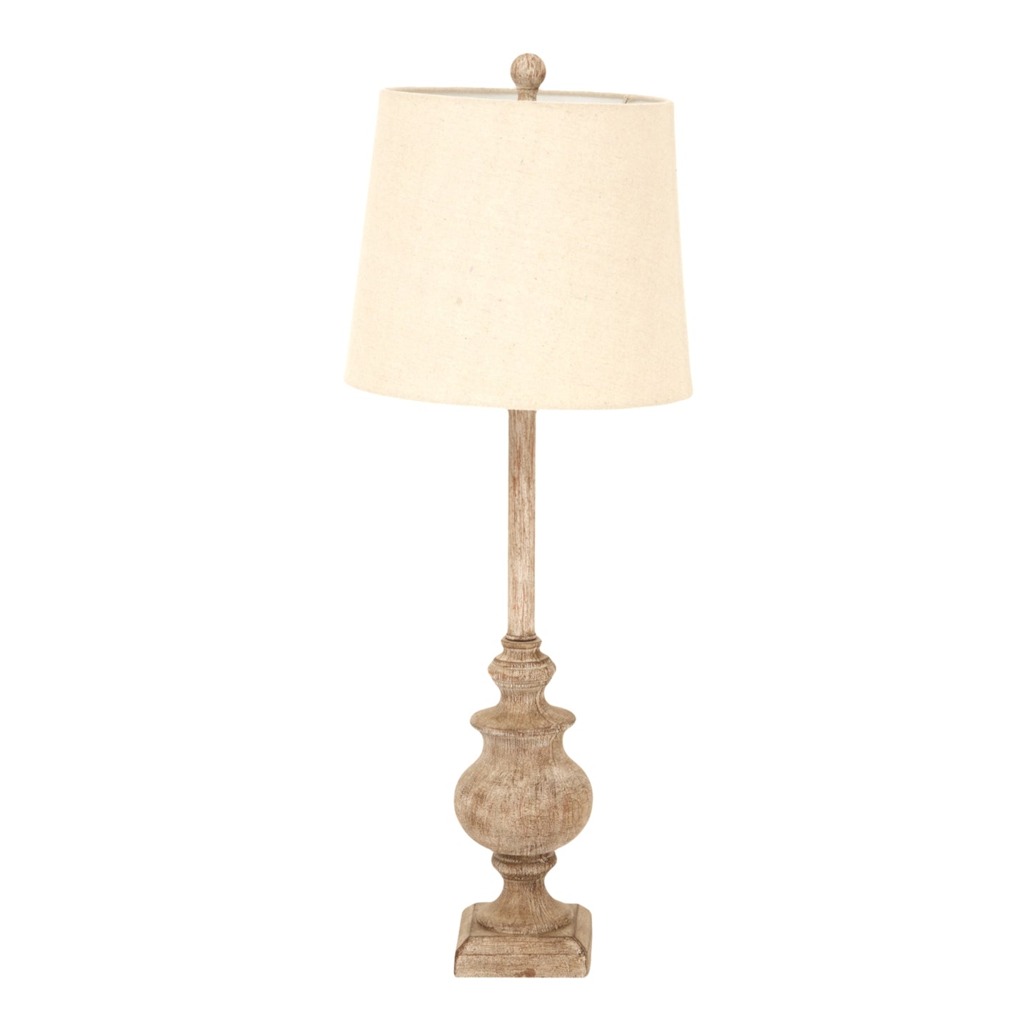 Chiaro Candlestick Table Lamp With Linen Shade - Luxe Home Comforts