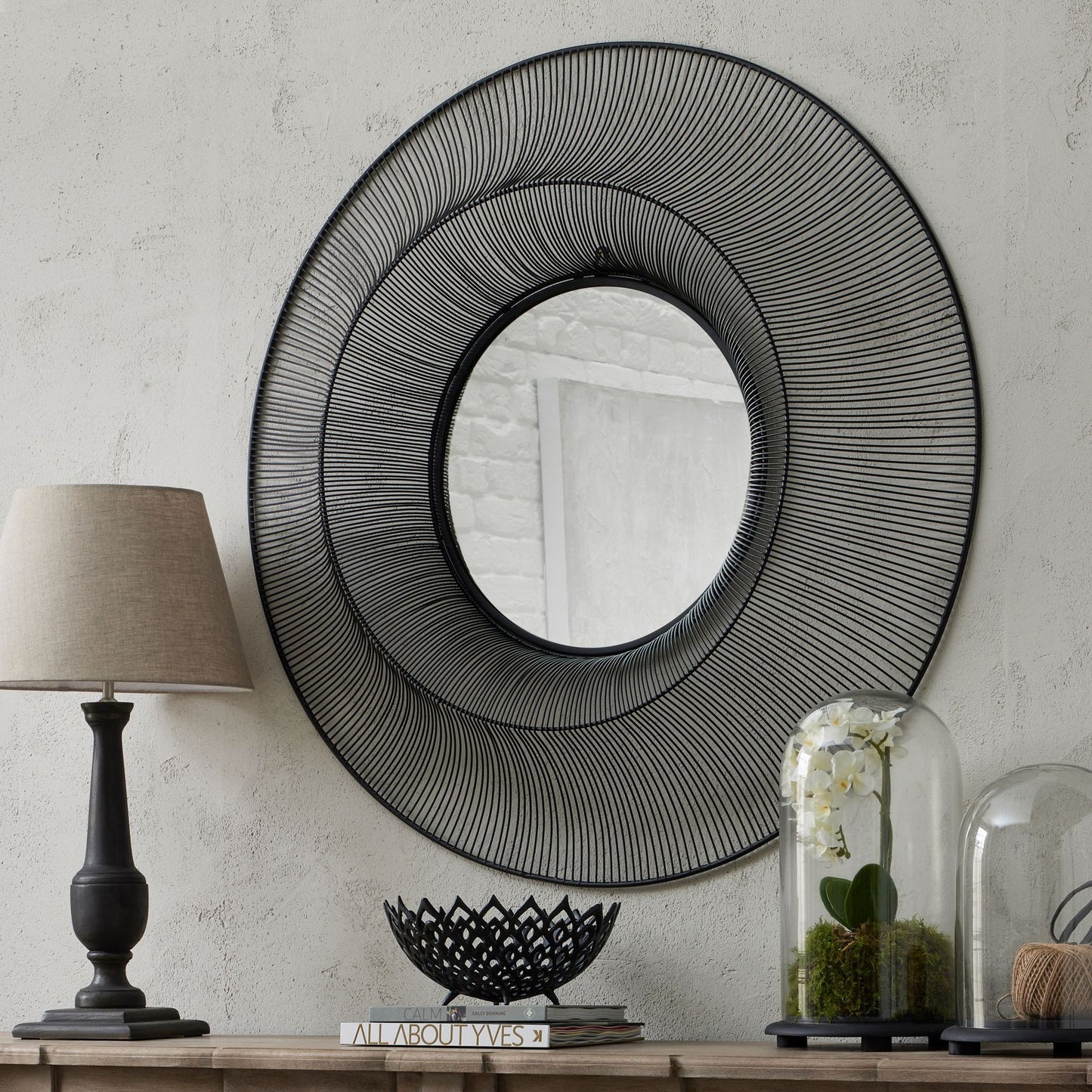 Chico Black Large Wire Mirror - Luxe Home Comforts