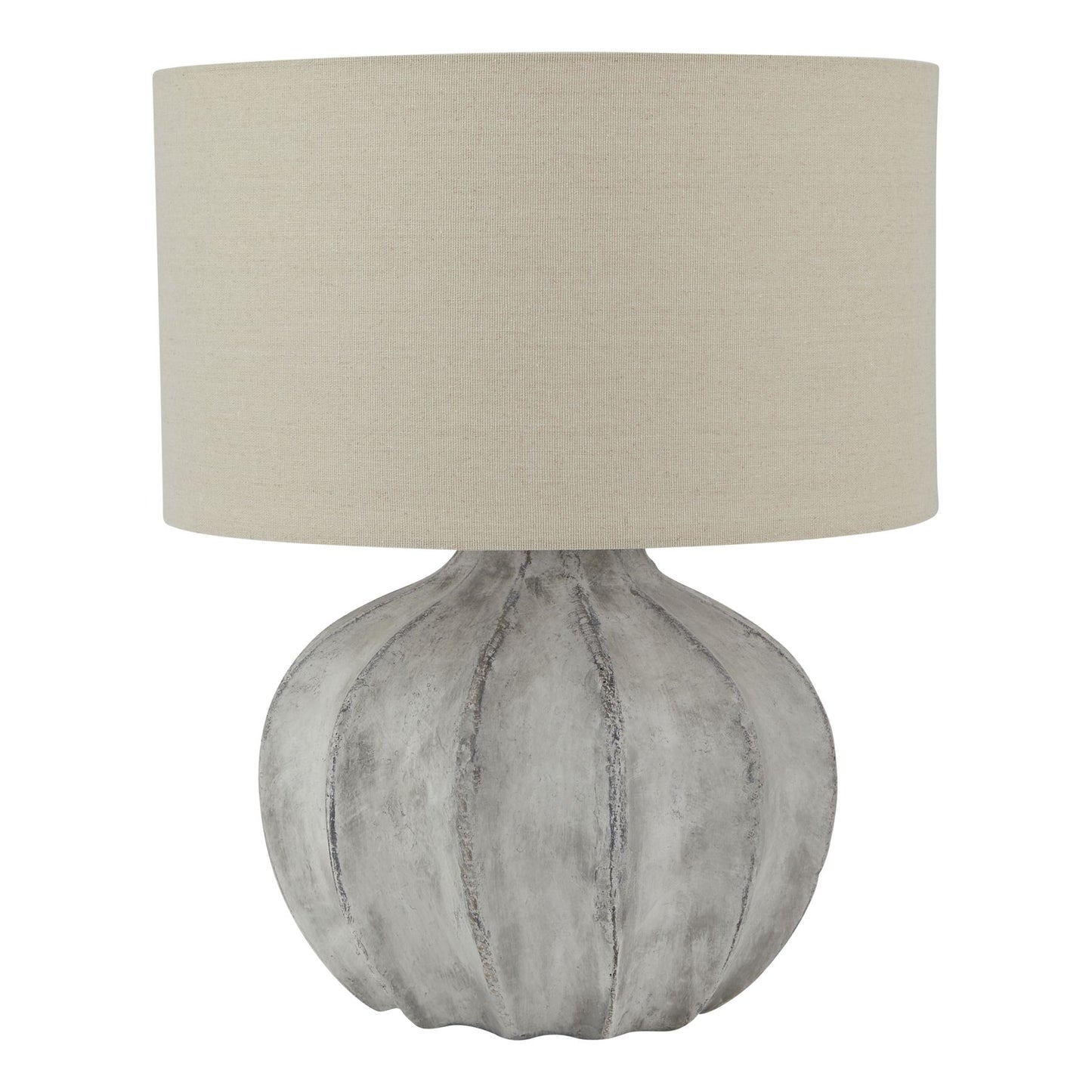 Darcy Antique White Flute Lamp - Luxe Home Comforts