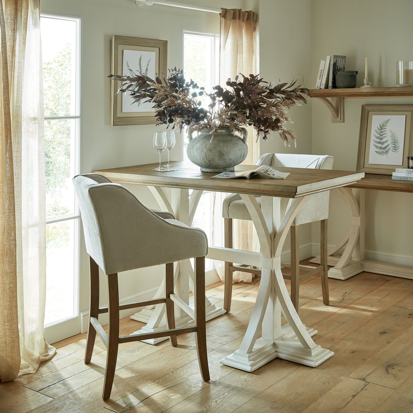 Epsom Grey Bar Stool - Luxe Home Comforts