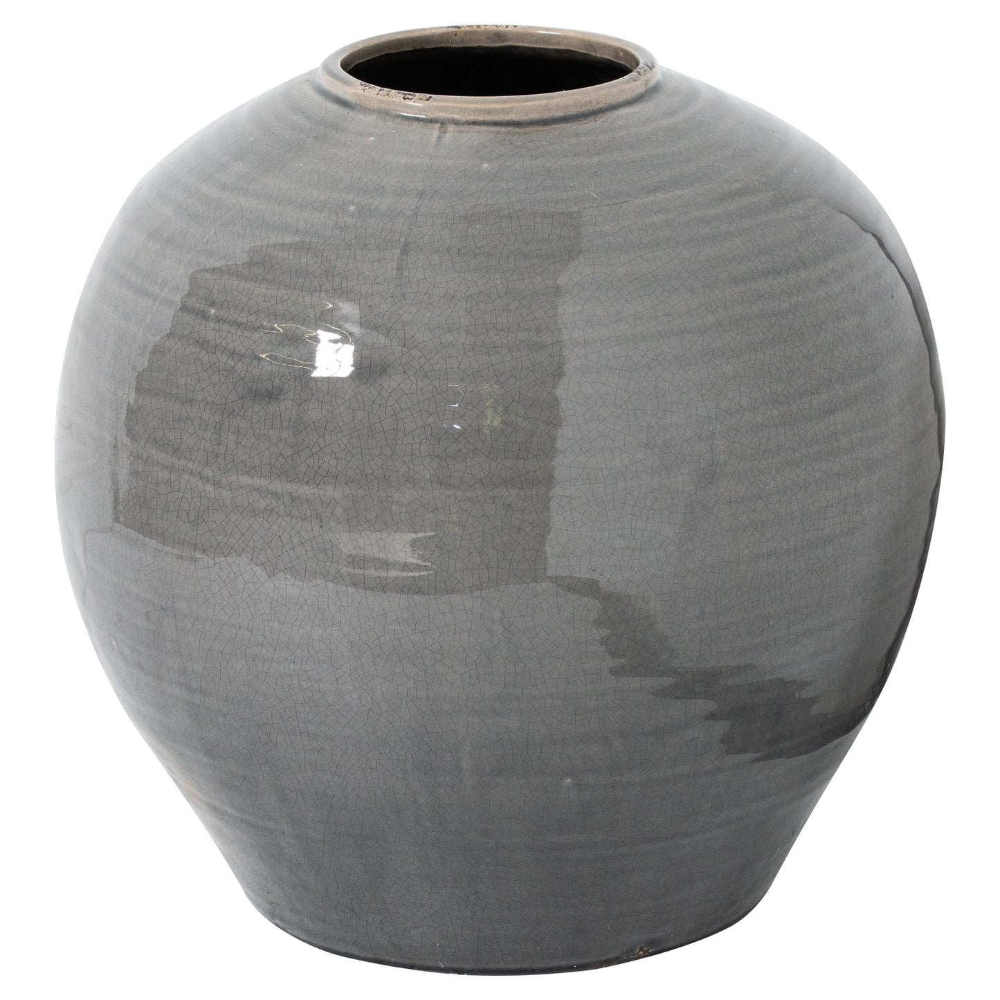 Garda Grey Glazed Regola Vase - Luxe Home Comforts