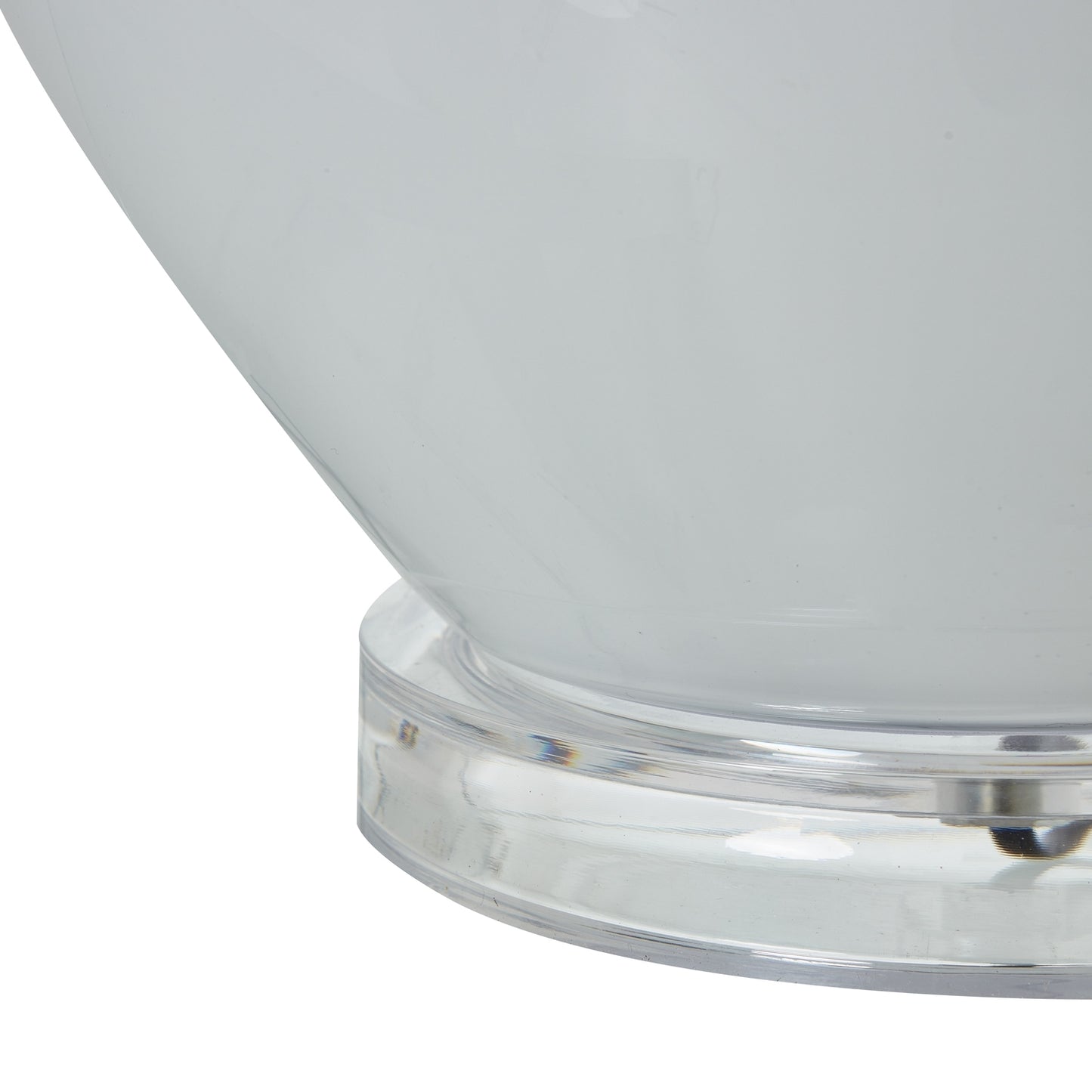 Grey Shadows Table Lamp With Linen Shade - Luxe Home Comforts