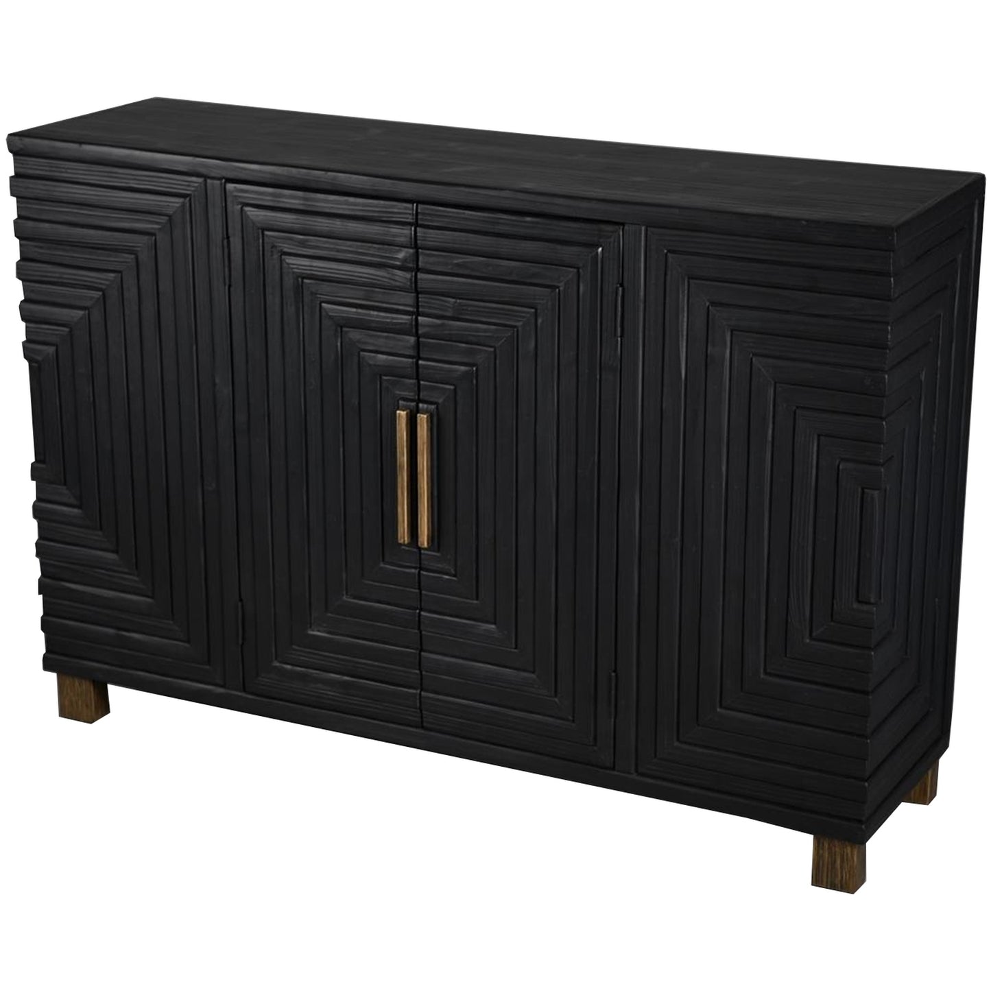 Lennox Black 2 Door Sideboard - Luxe Home Comforts